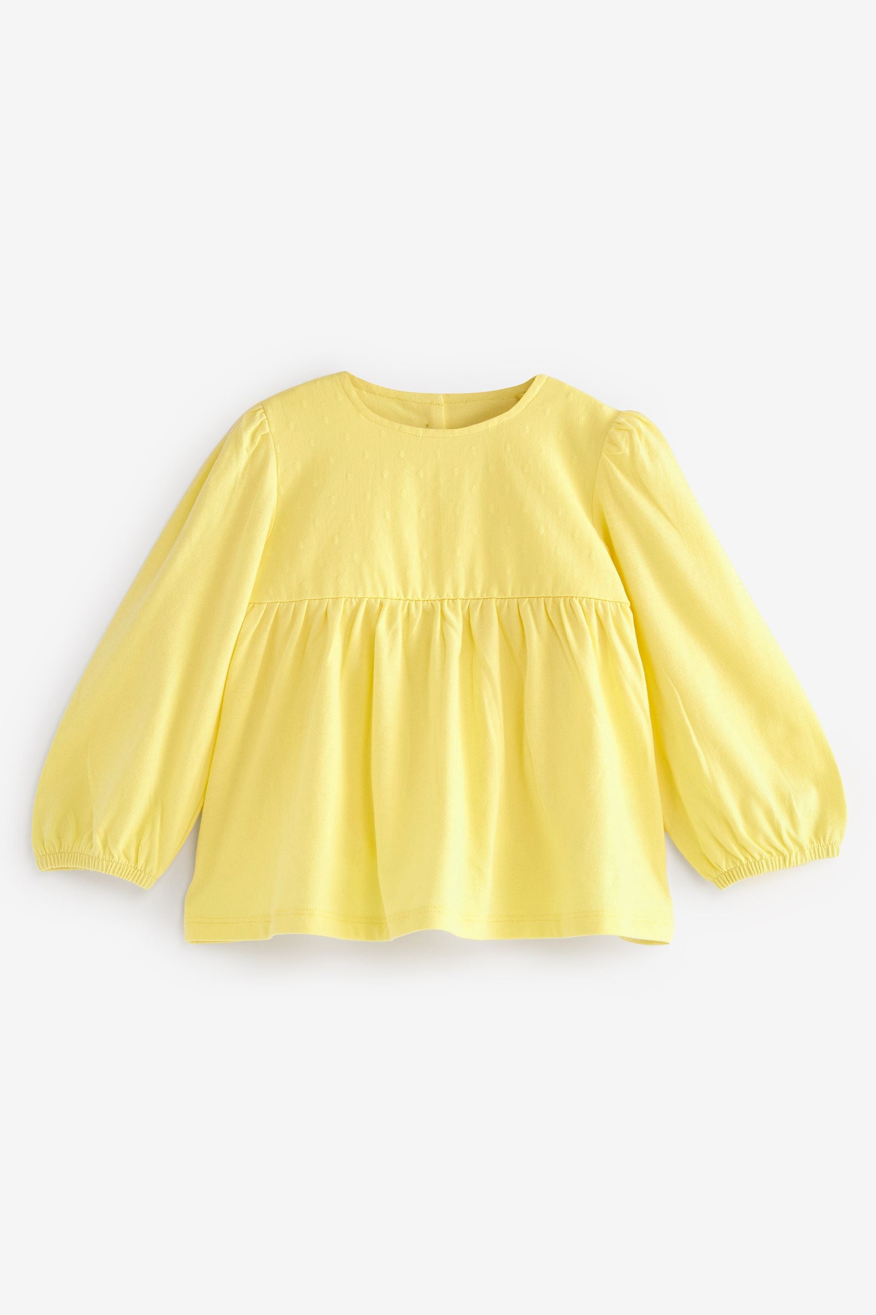 Yellow Jersey Woven Mix Long Sleeve Top (3mths-7yrs)