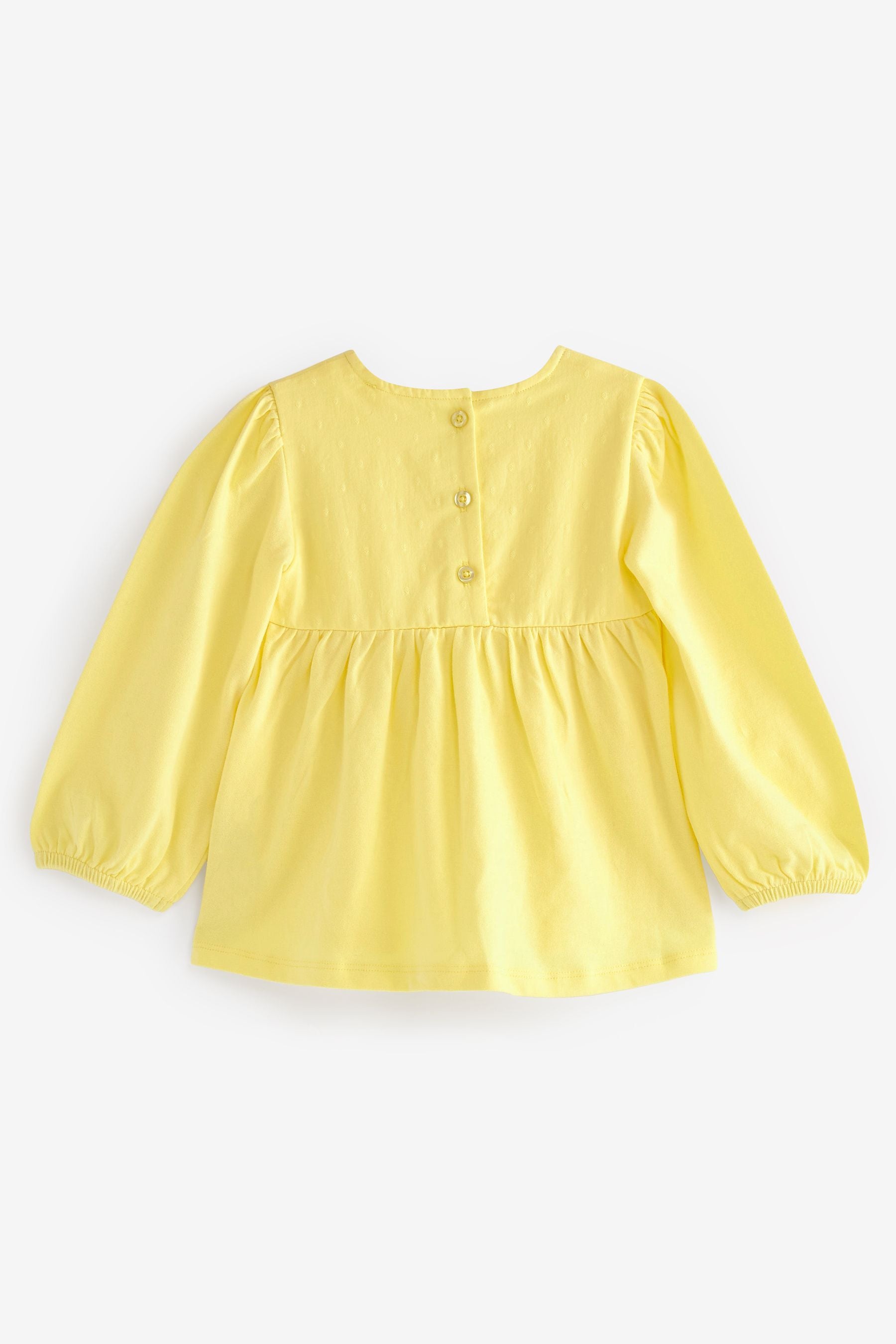 Yellow Jersey Woven Mix Long Sleeve Top (3mths-7yrs)