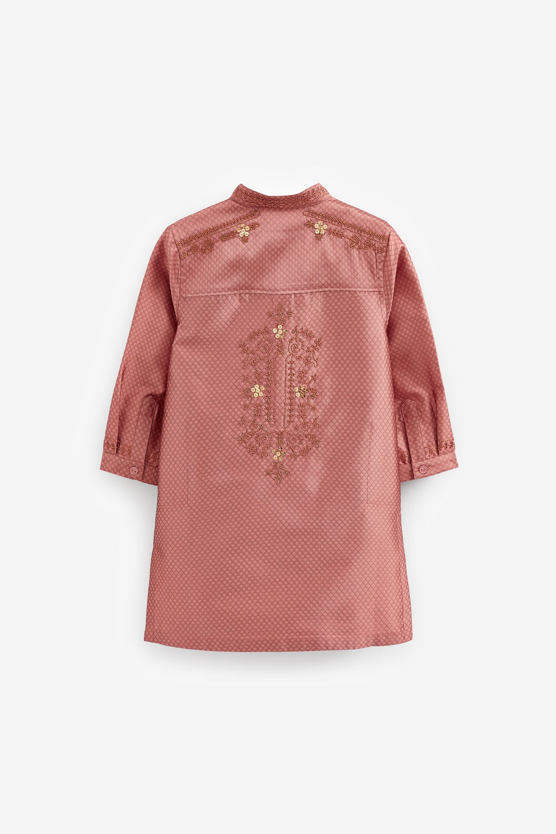 Pink Embroidered Boys Kurta (3mths-7yrs)