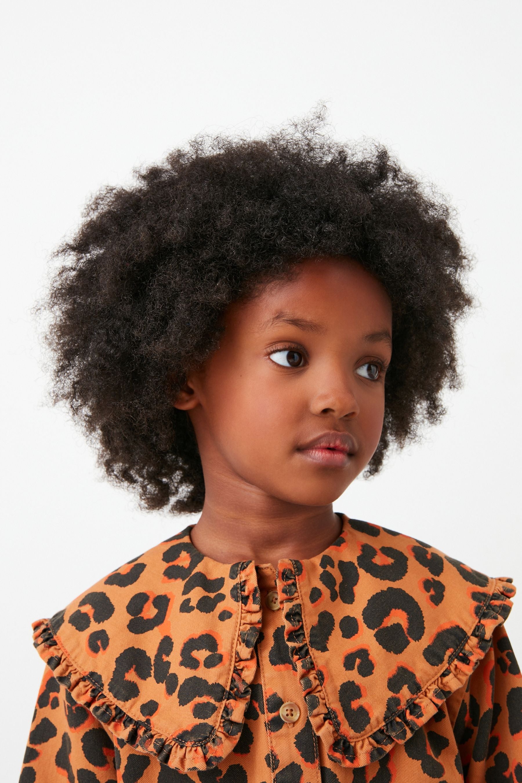 Animal Printed Collar Dress (3-16yrs)