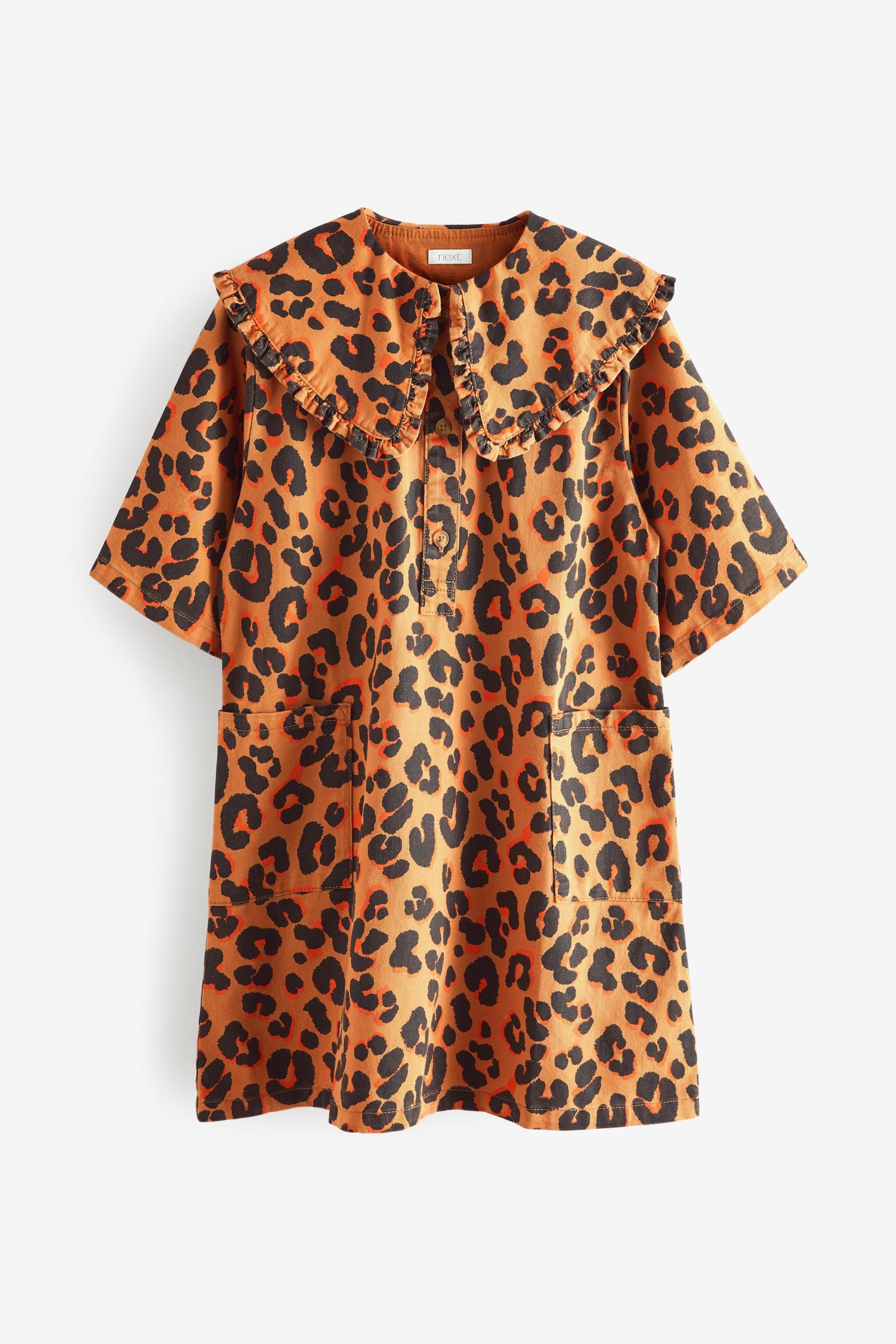 Animal Printed Collar Dress (3-16yrs)