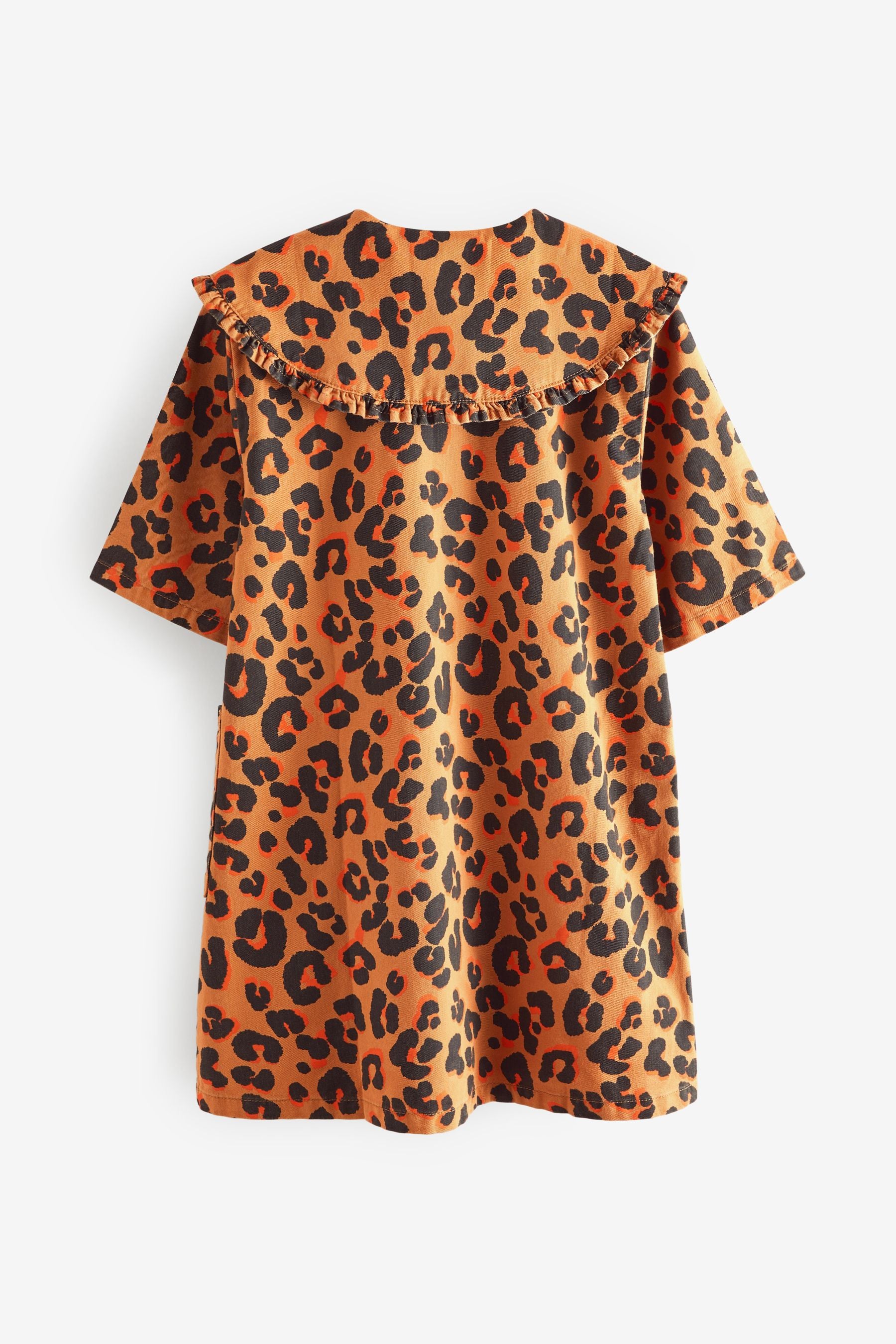 Animal Printed Collar Dress (3-16yrs)