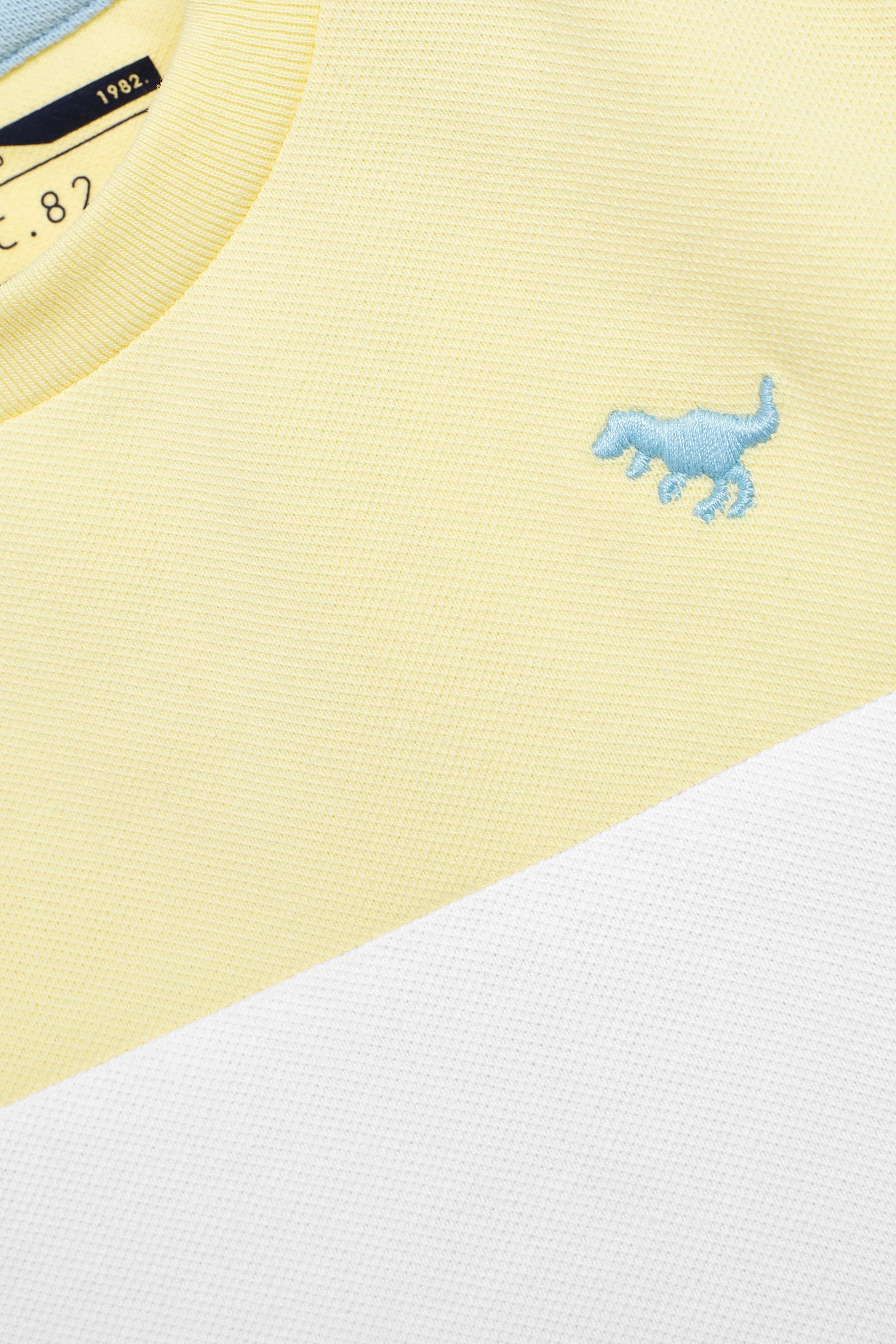 Yellow/Blue Colourblock Short Sleeve T-Shirt (3mths-7yrs)