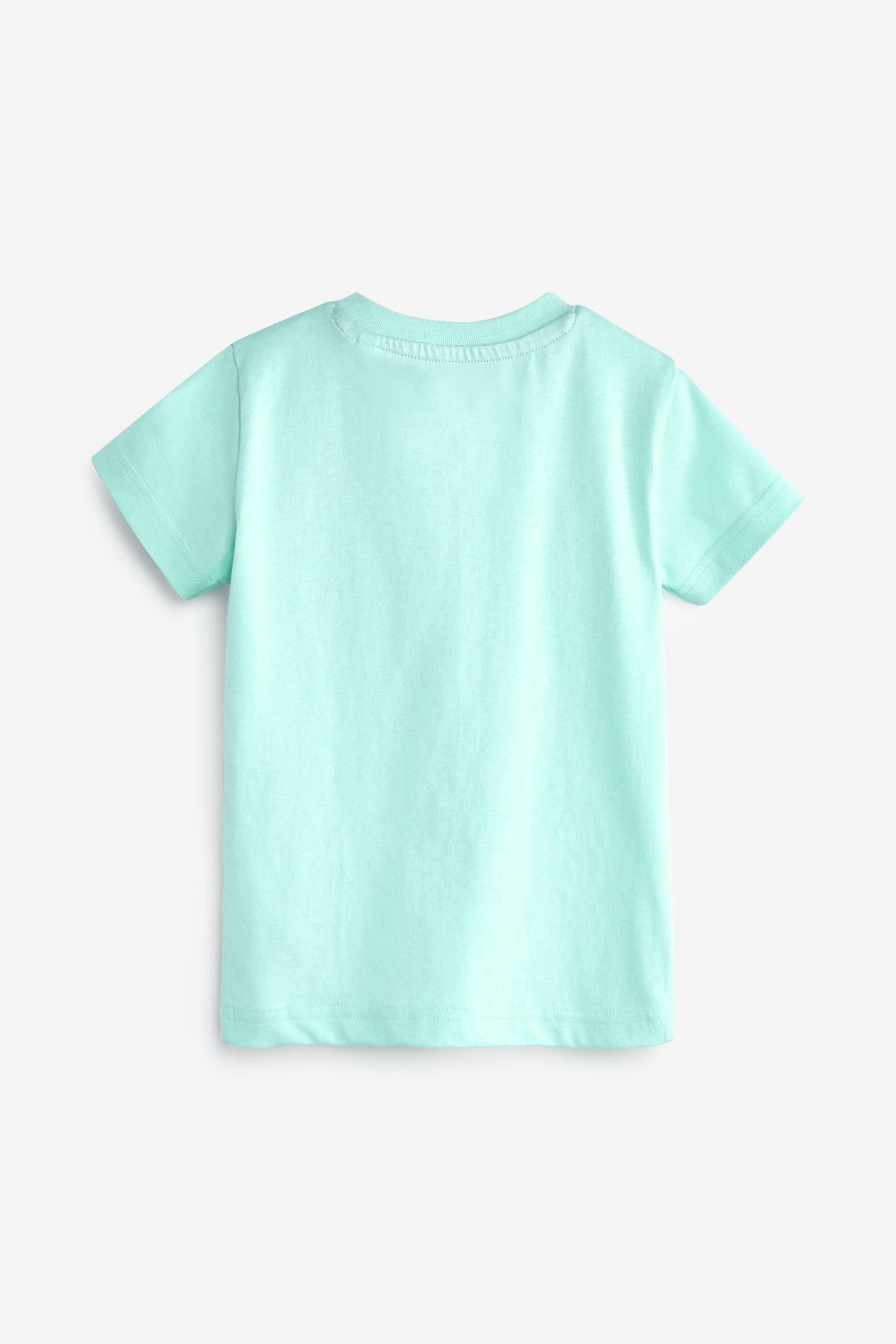 Turquoise Blue Digger Pocket T-Shirt (3mths-7yrs)