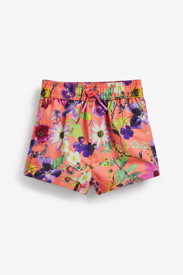 Coral Pink Quick Dry Beach Shorts