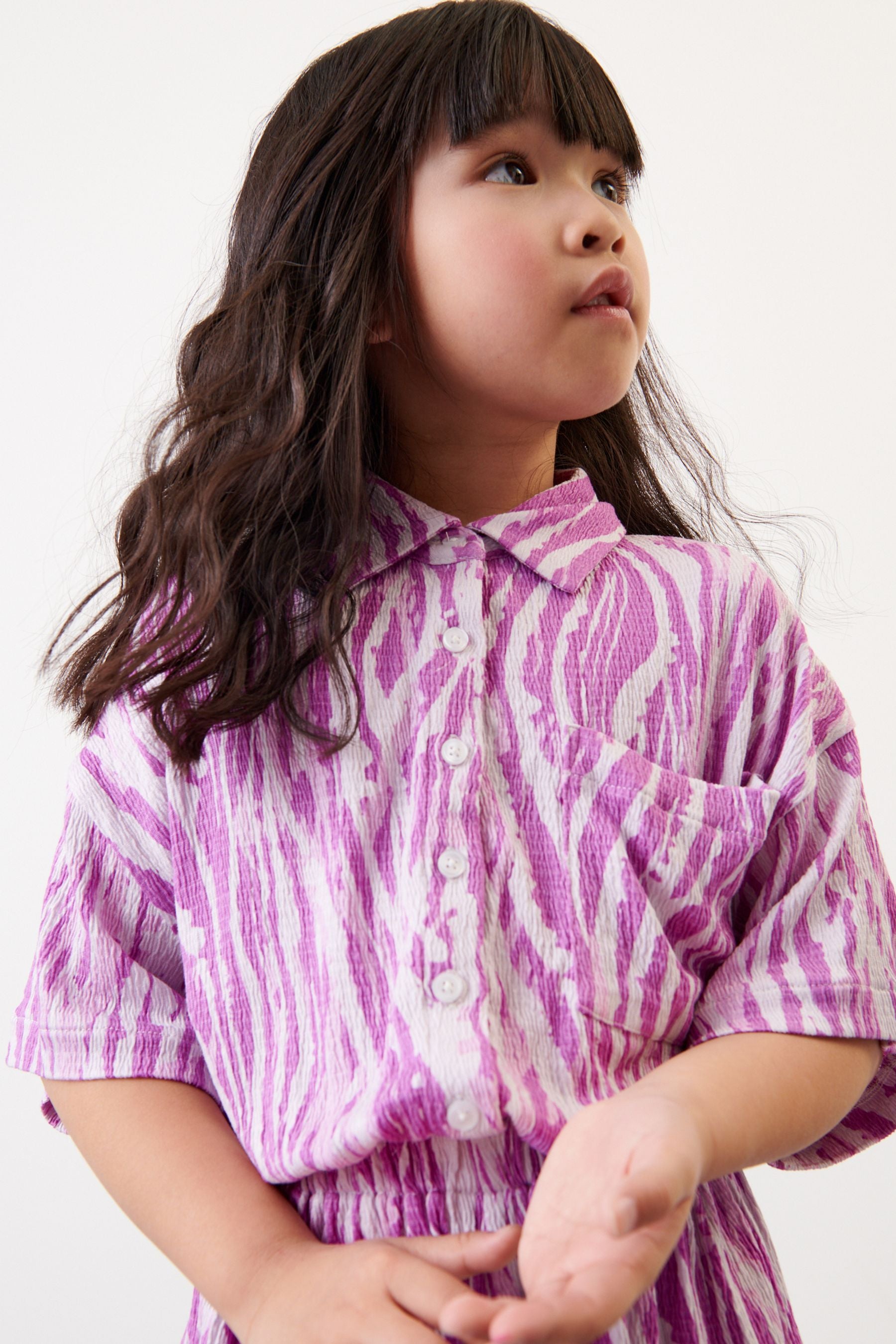 Purple Animal Shirt Playsuit (3-16yrs)