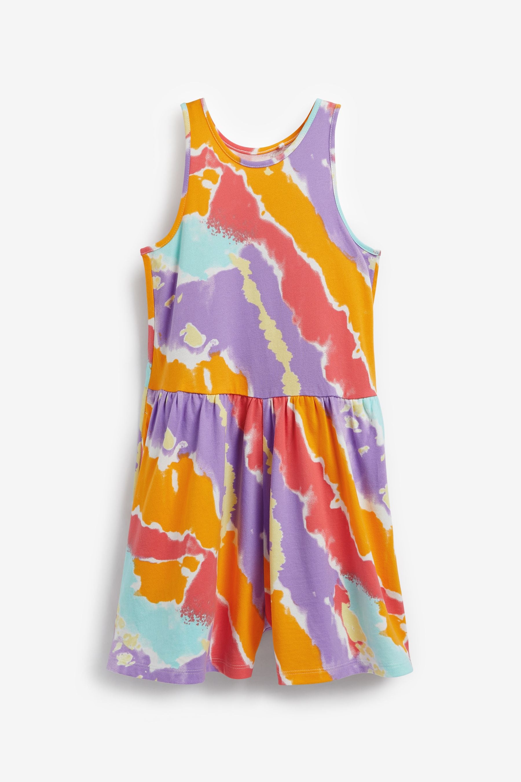 Rainbow Tie Dye Strappy Playsuit (3-16yrs)