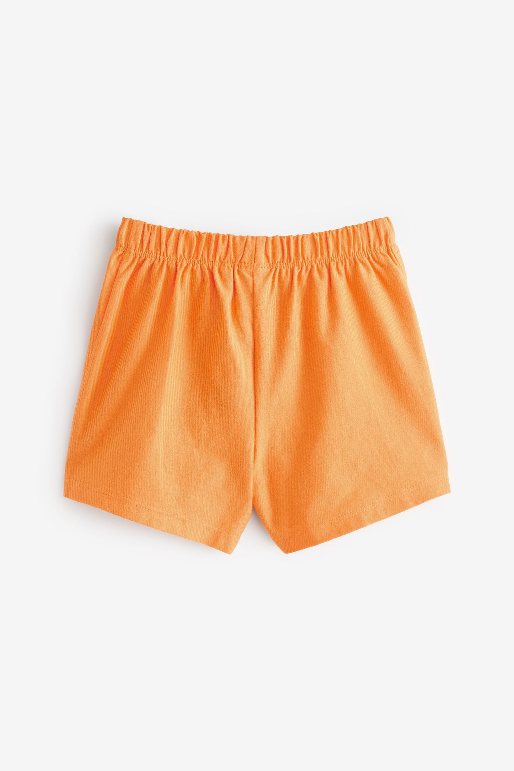 Green & Orange Jersey Broderie Shorts 3 Pack (3mths-8yrs)