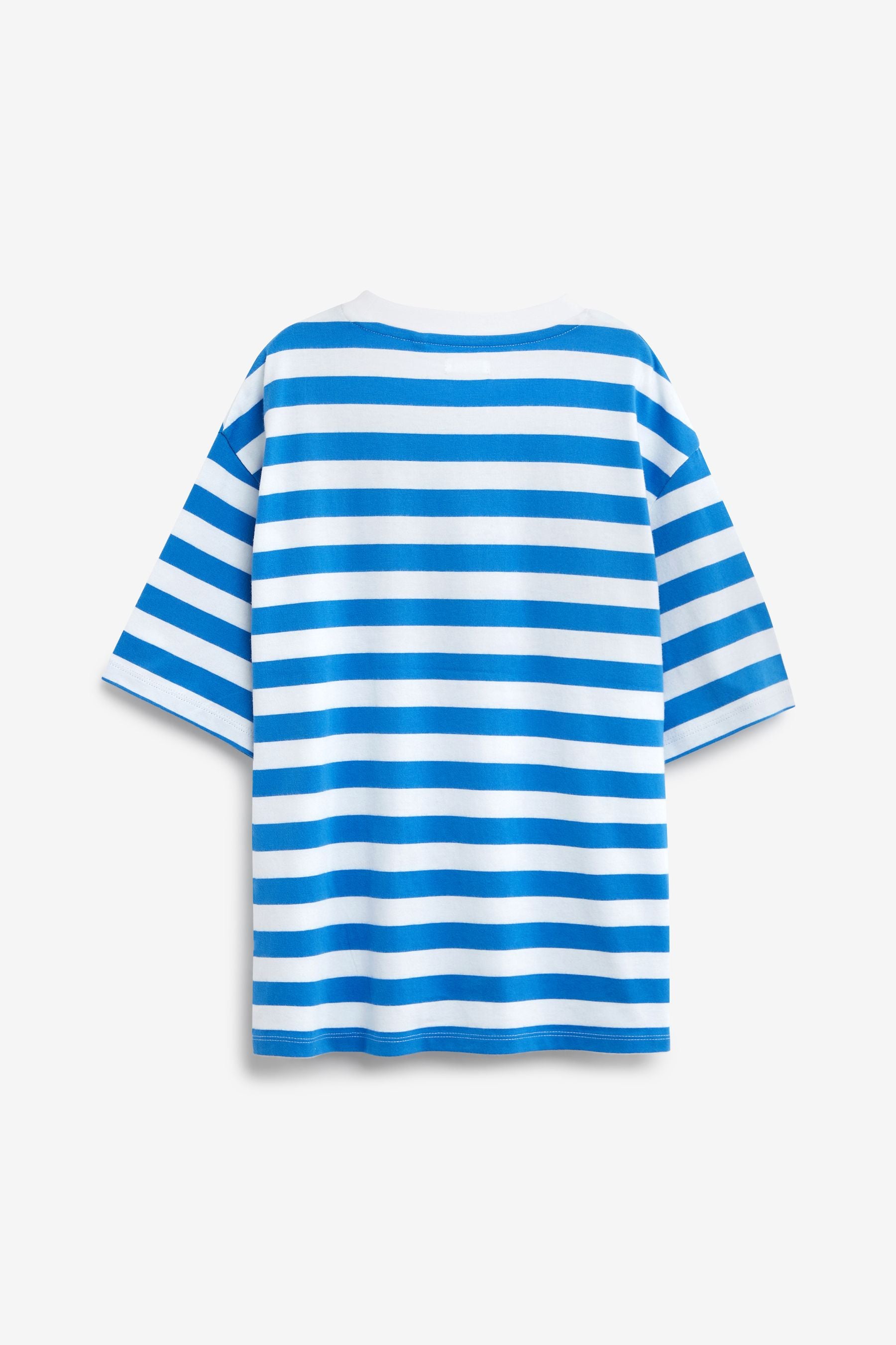 Blue/White Stripe Colorado Embroidery T-Shirt (3-16yrs)