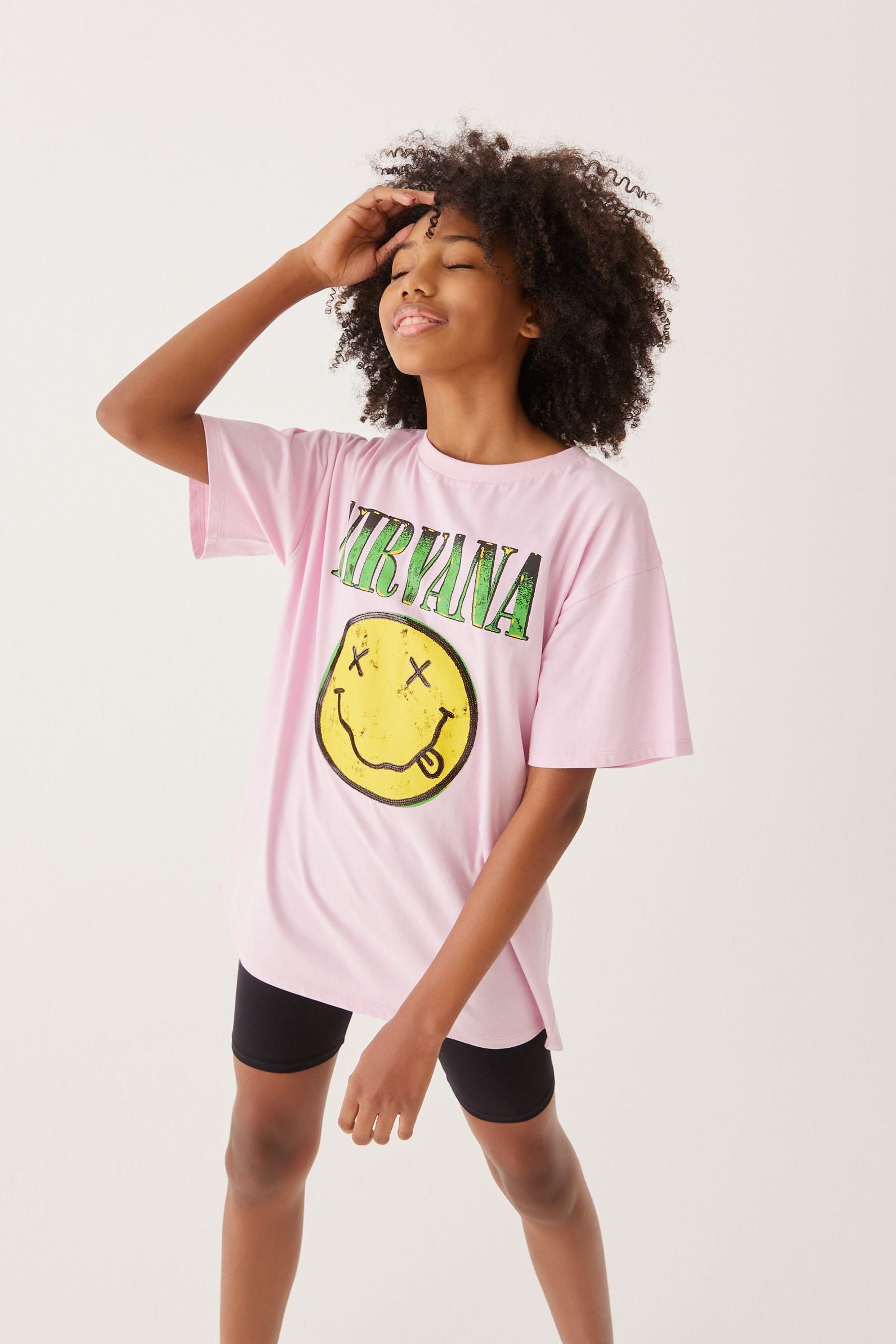 Pink Nirvana Sequin T-Shirt (3-16yrs)