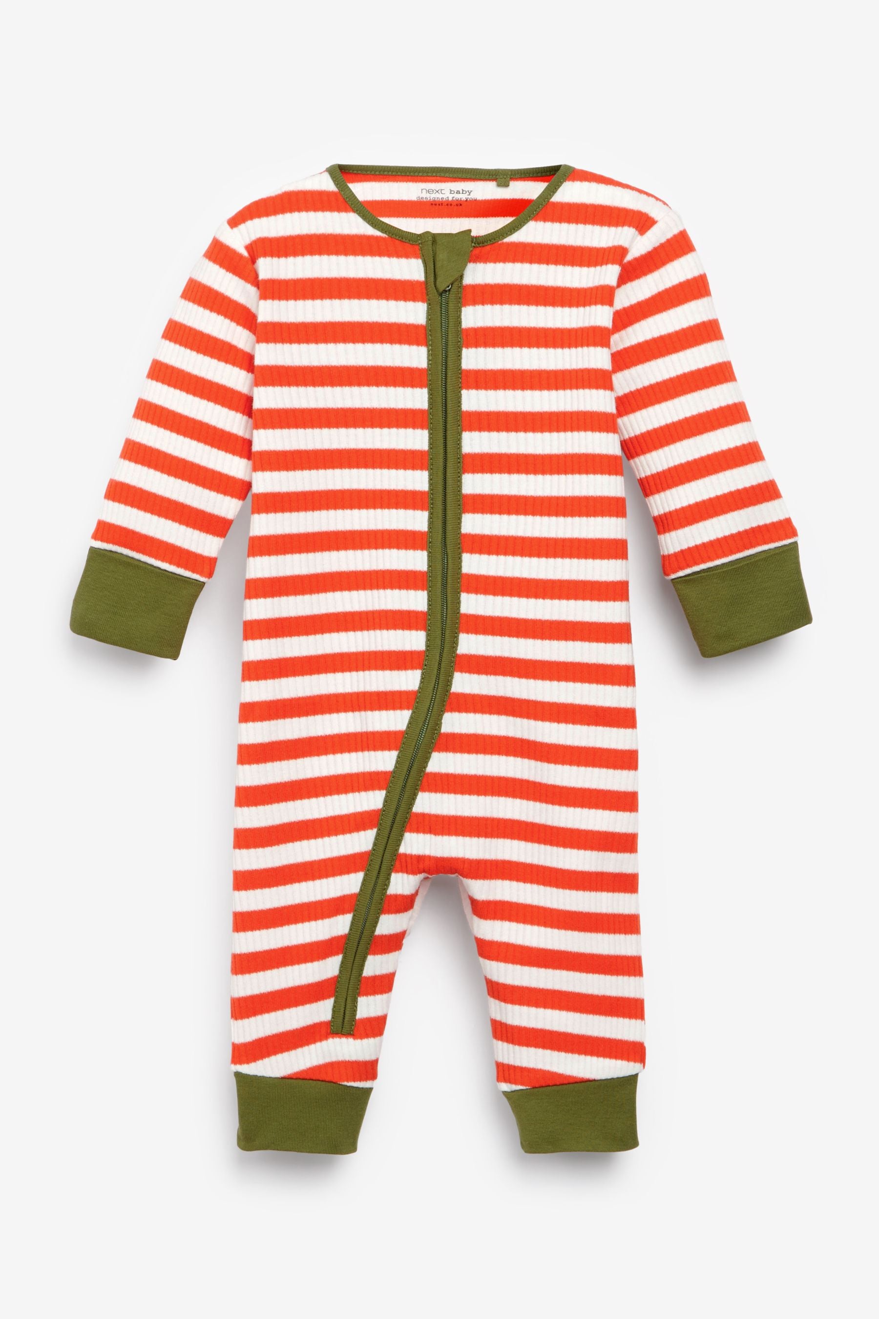 Bright Stripe Footless 4 Pack Sleepsuits (0mths-3yrs)