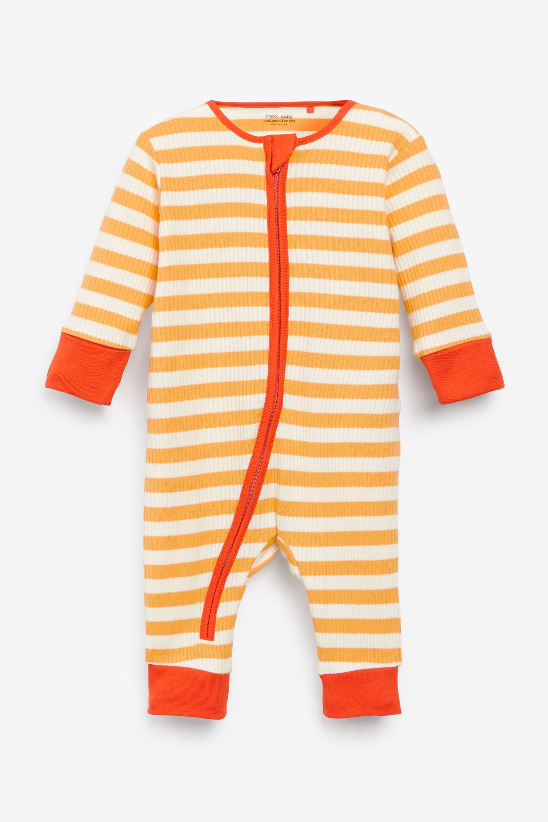 Bright Stripe Footless 4 Pack Sleepsuits (0mths-3yrs)