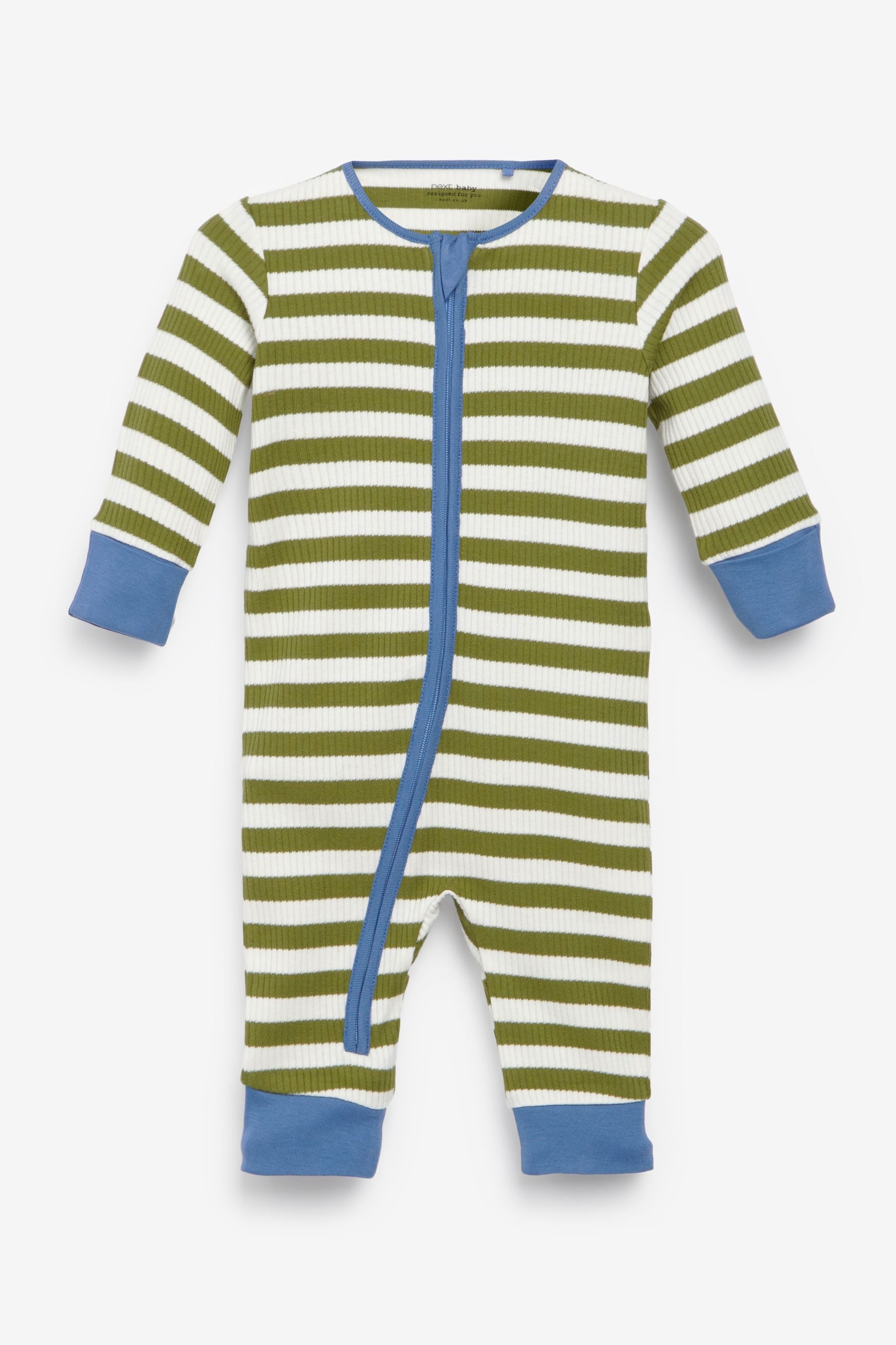 Bright Stripe Footless 4 Pack Sleepsuits (0mths-3yrs)