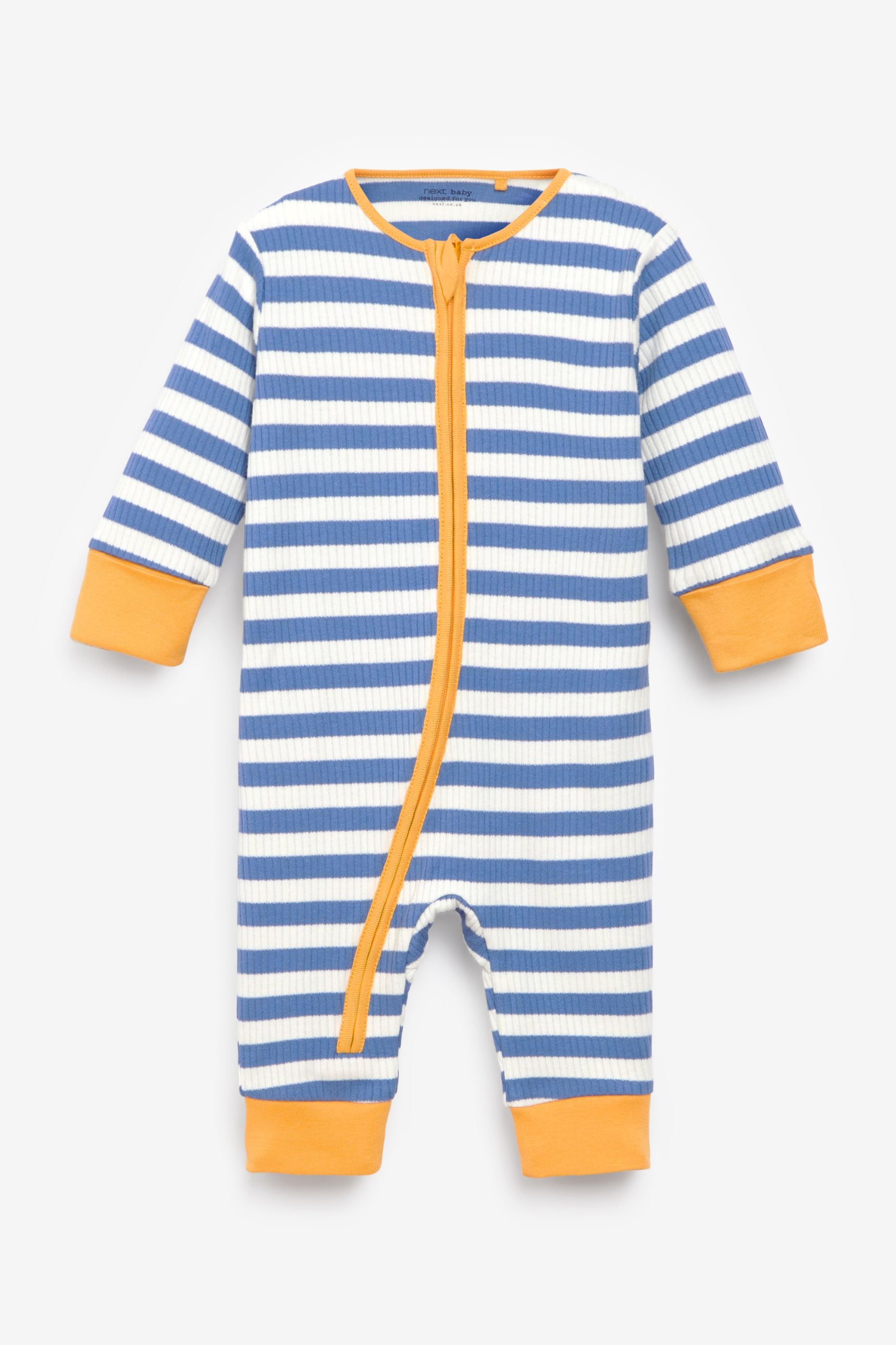 Bright Stripe Footless 4 Pack Sleepsuits (0mths-3yrs)