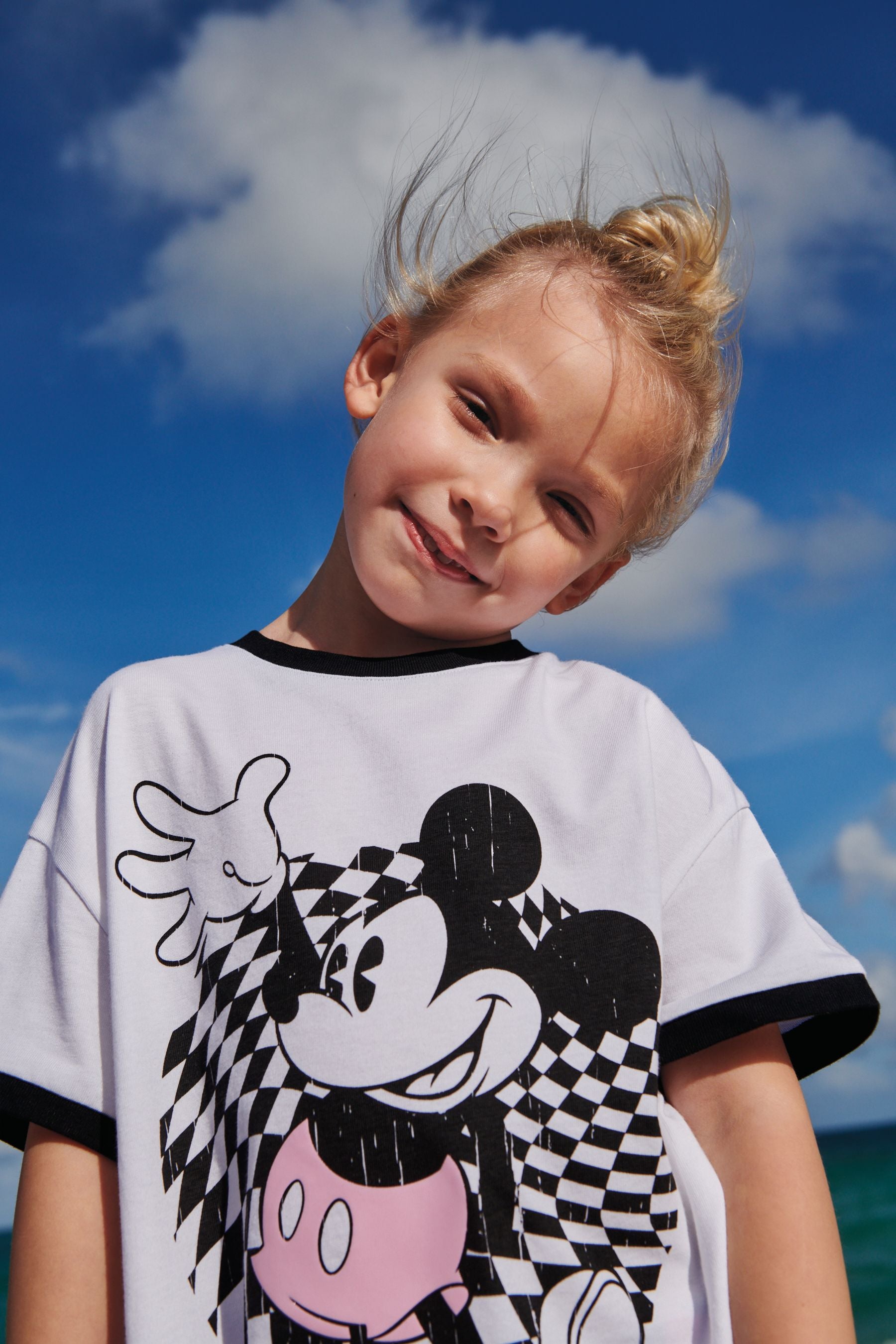 Monochrome Mickey Mouse T-Shirt (3-16yrs)