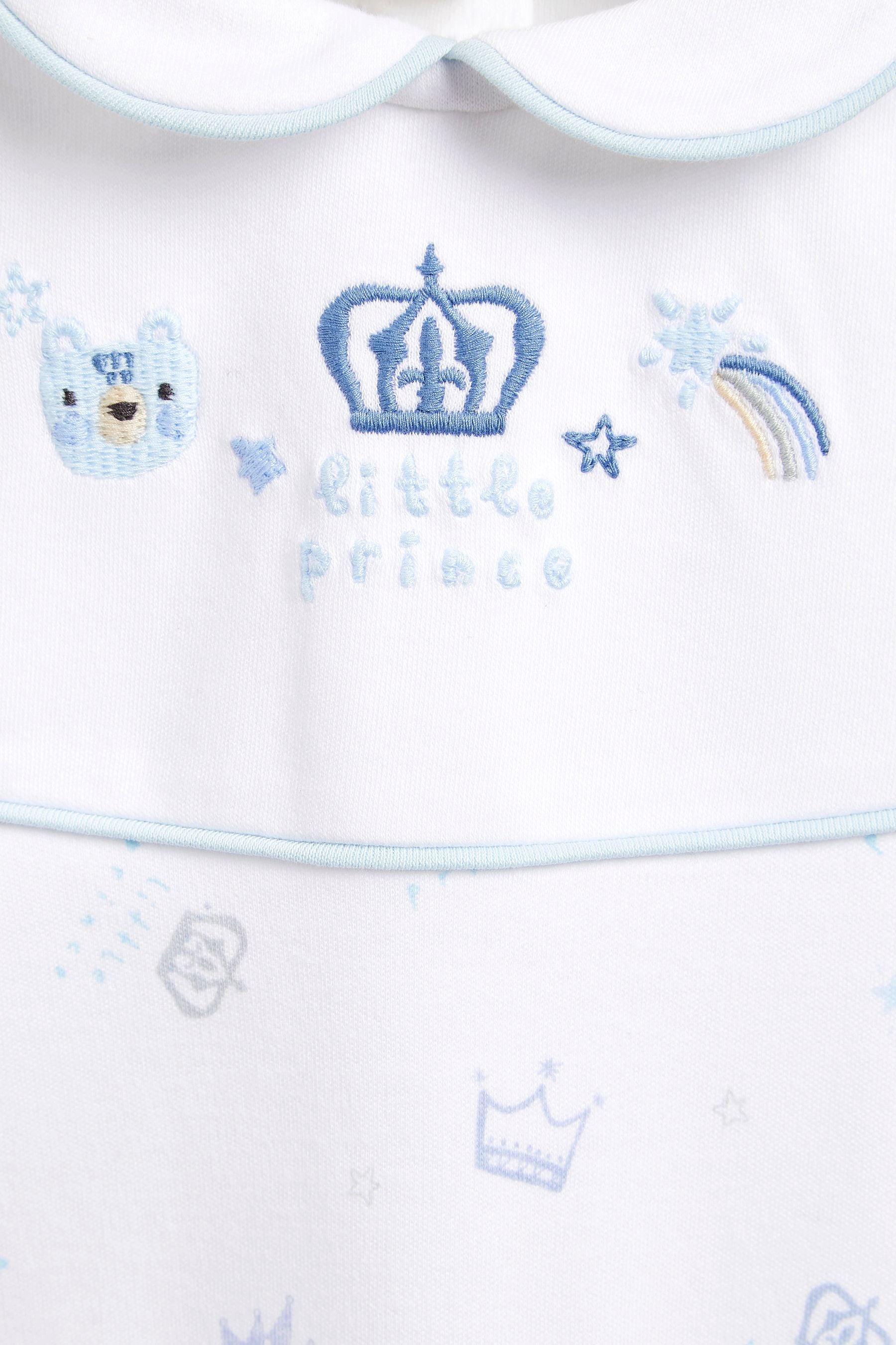 Blue Prince Baby Single Sleepsuit (0-2yrs)