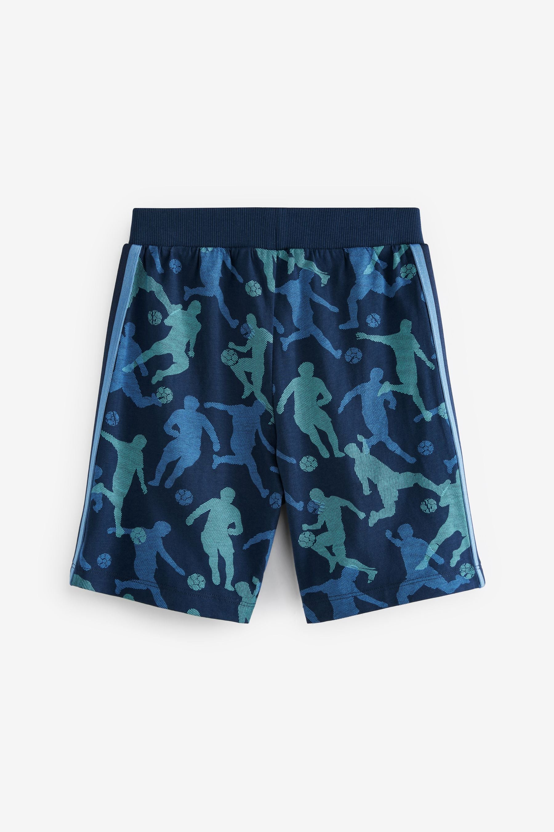 Blue Football Short Pyjamas (3-16yrs)