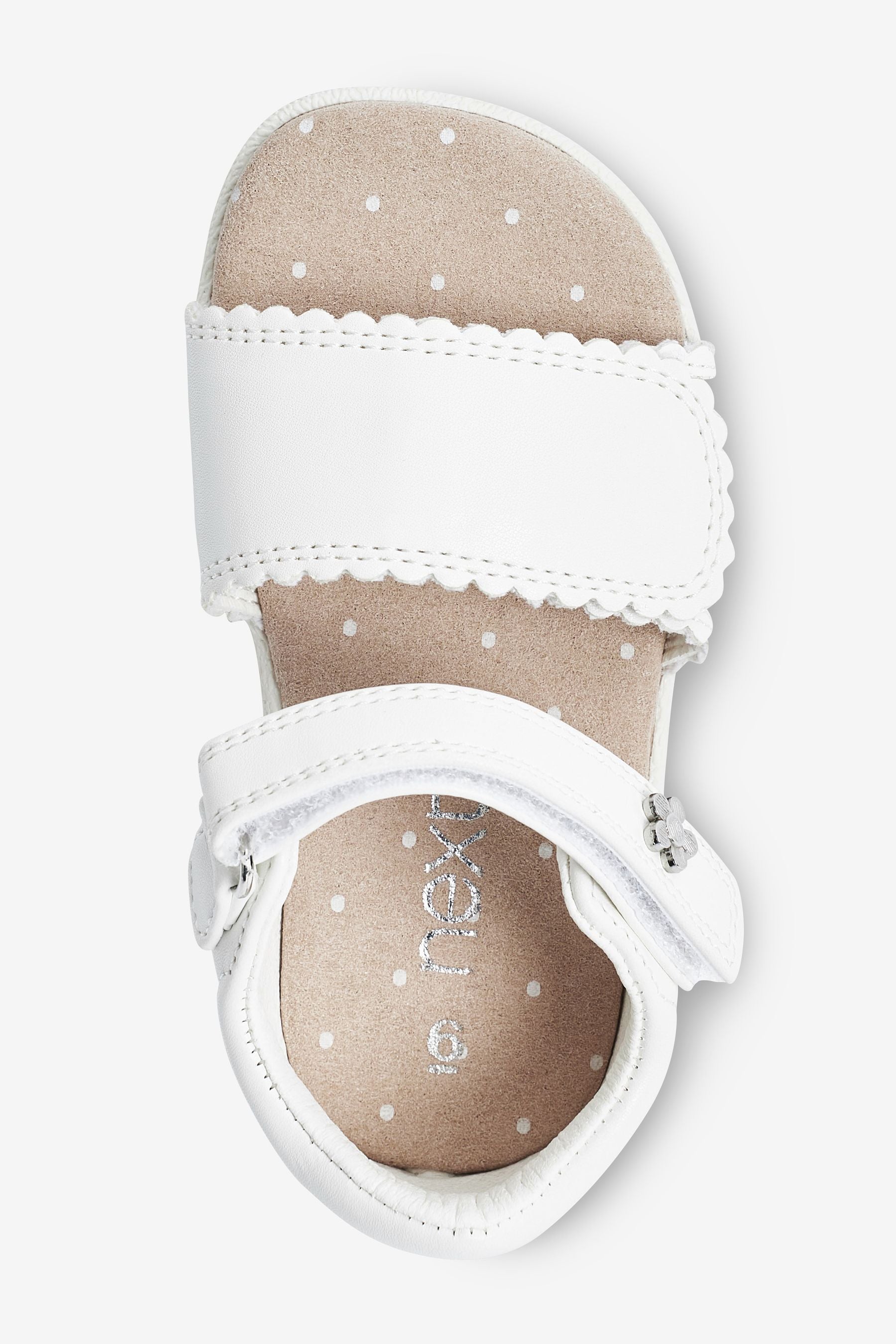 White Cushioned Footbed Sandals