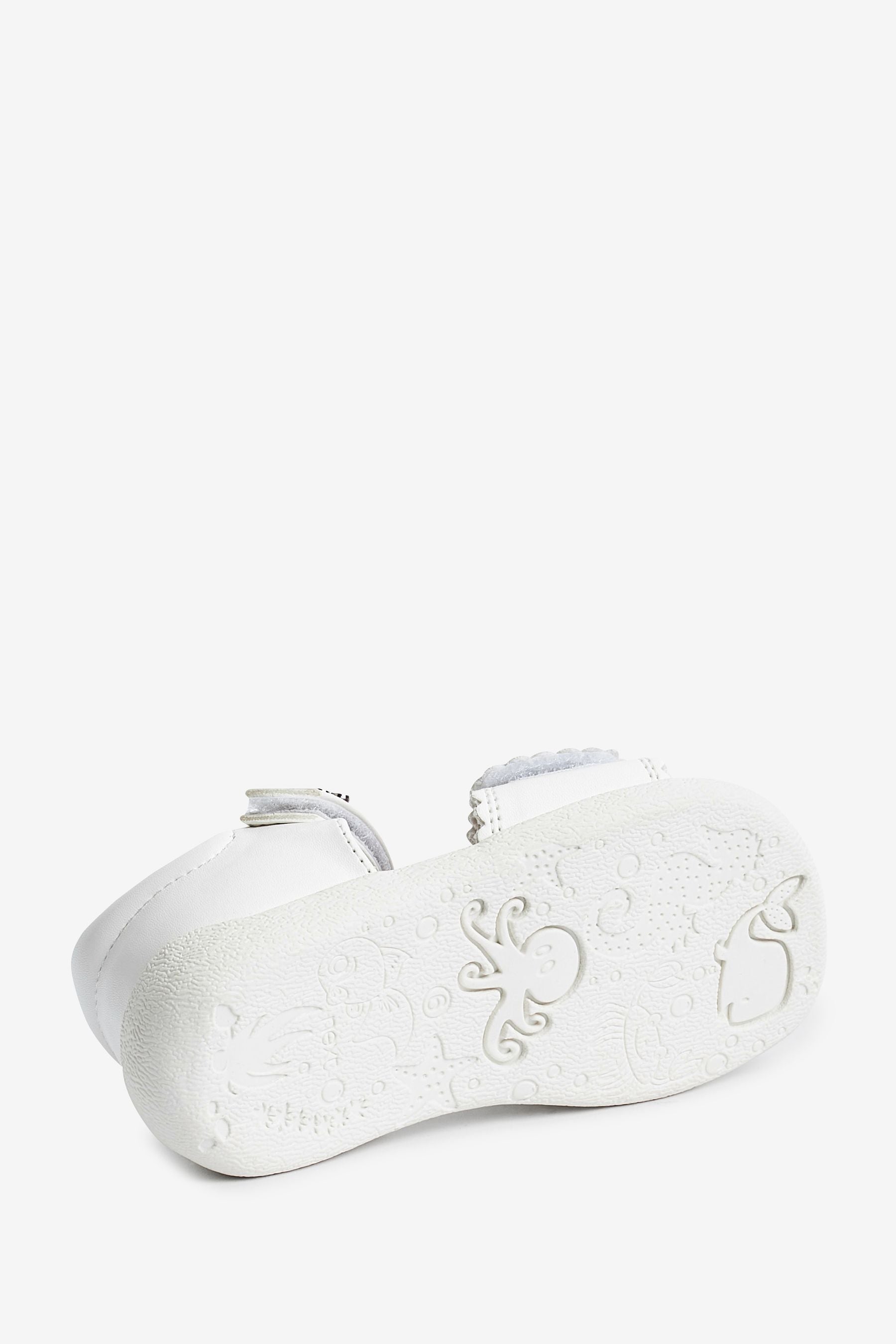 White Cushioned Footbed Sandals