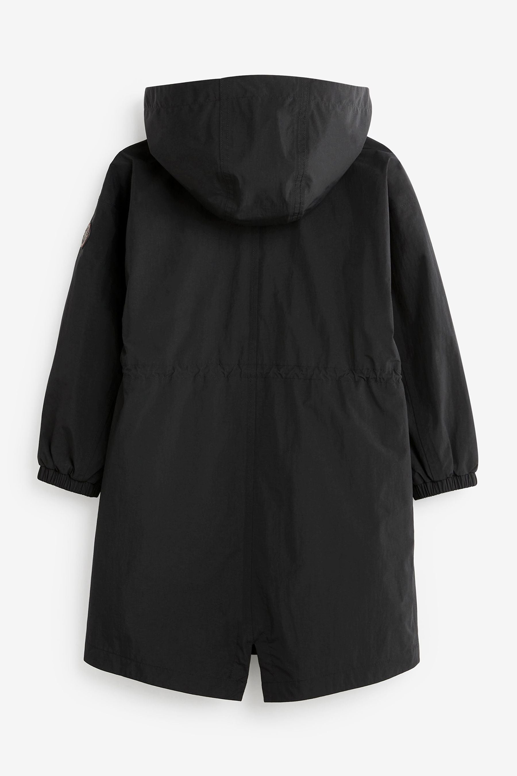 Black Waterproof Longline Cagoule (3-16yrs)