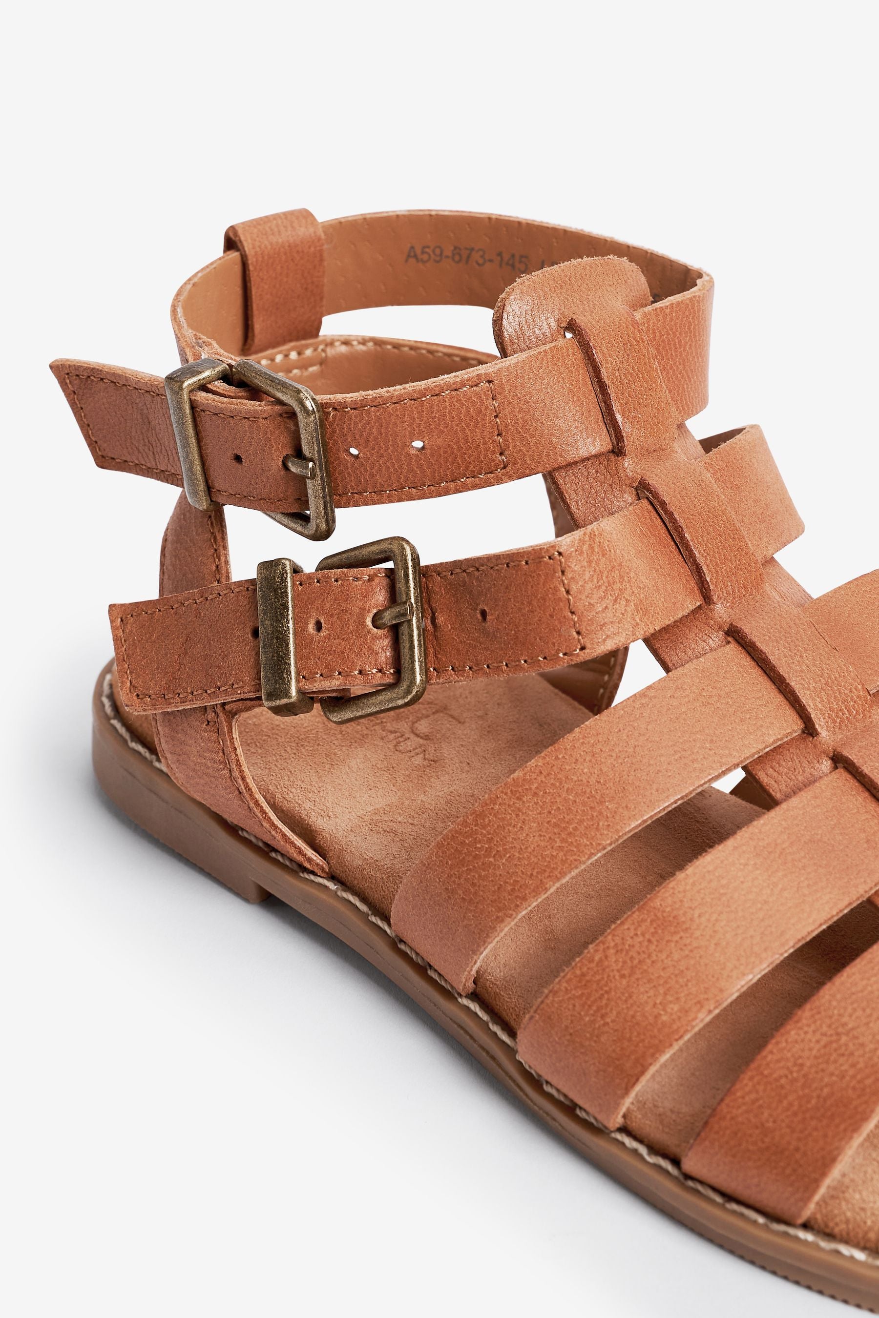 Tan Brown Leather Premium Gladiator Sandals