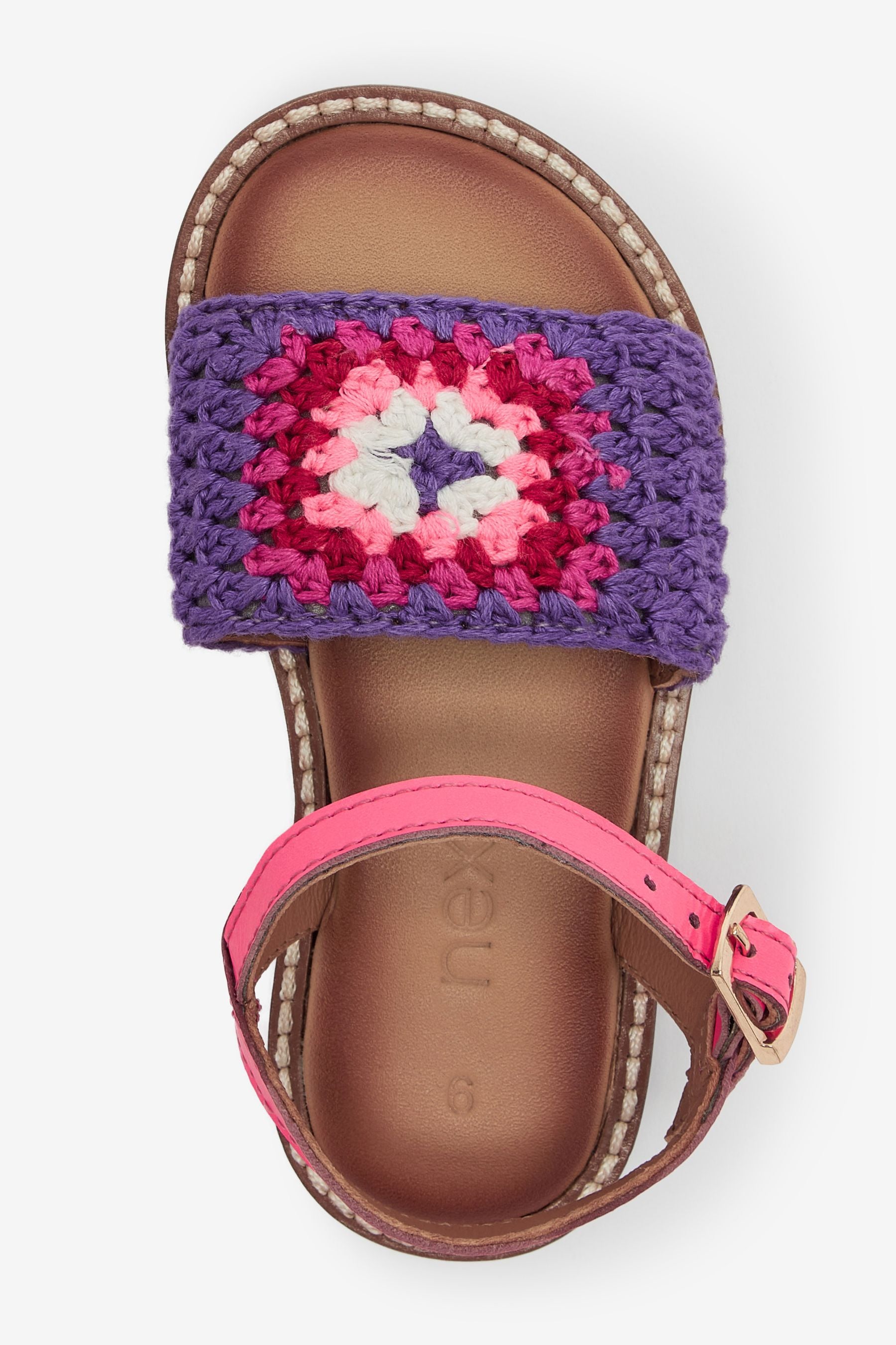 Purple Macrame Sandals