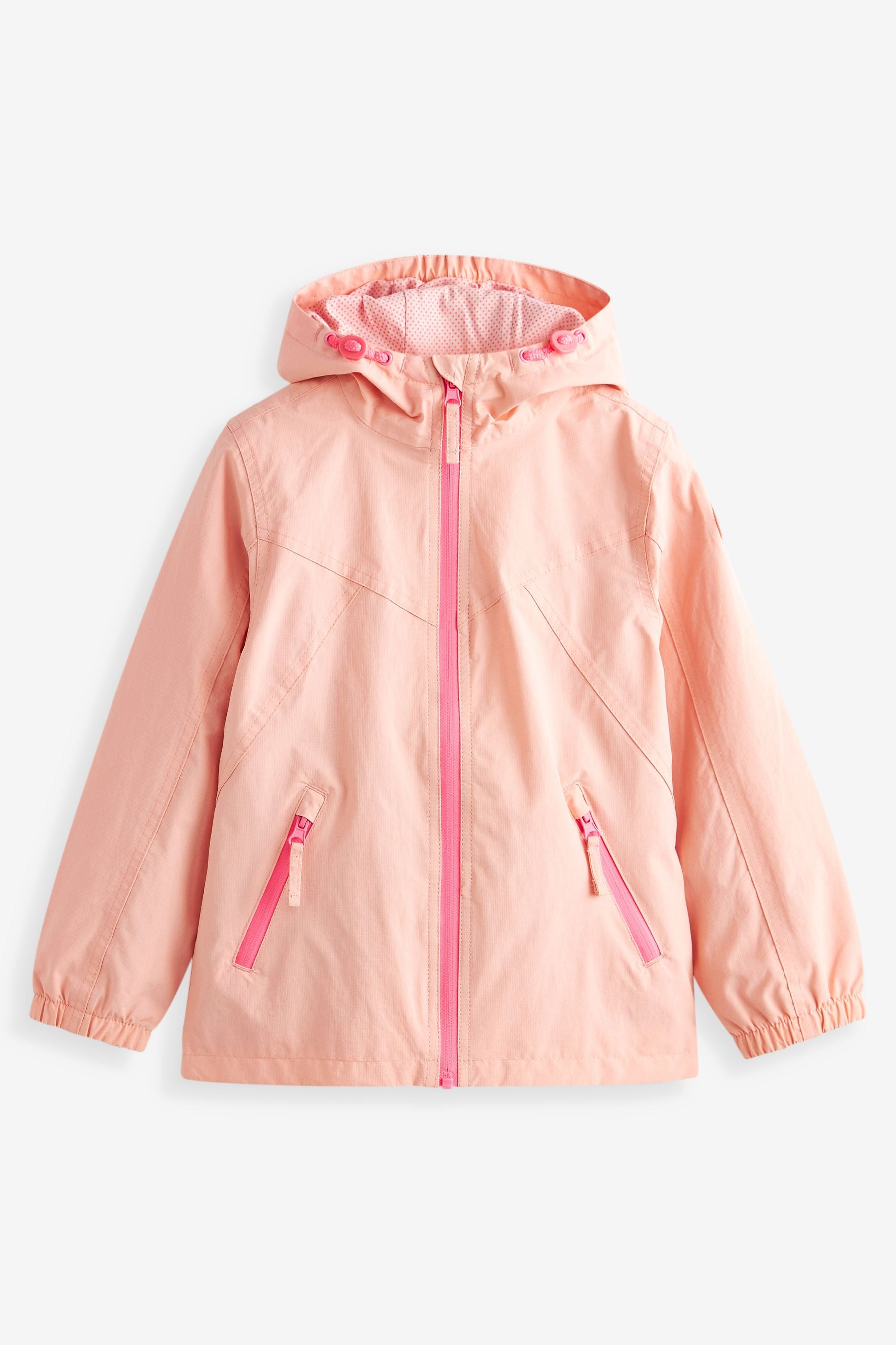 Pink Peach Waterproof Ripstop Cagoule (3-16yrs)