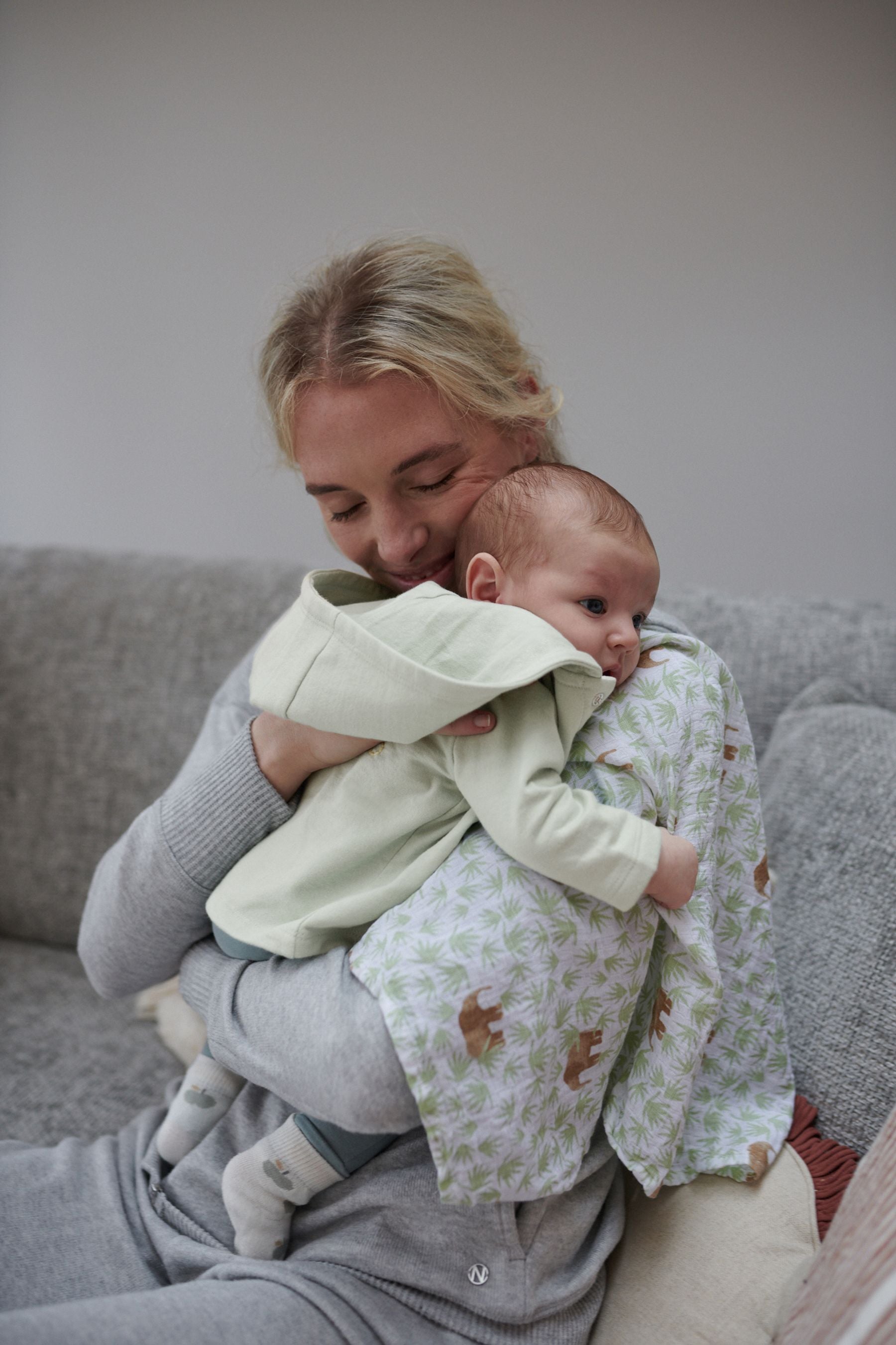 Mint Green Lightweight Jersey Baby Jacket (0mths-3yrs)