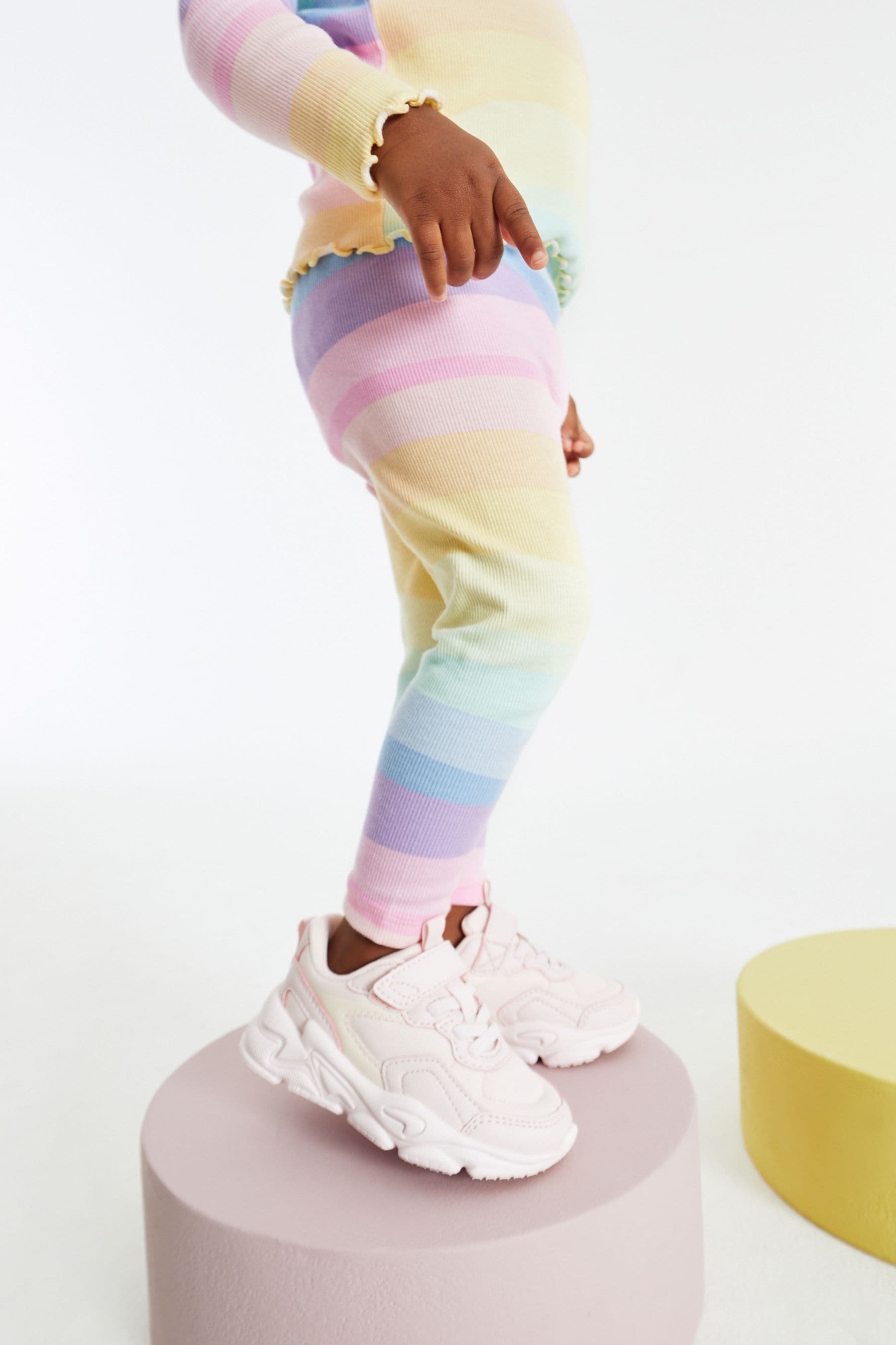 Pink Chunky Wave Trainers