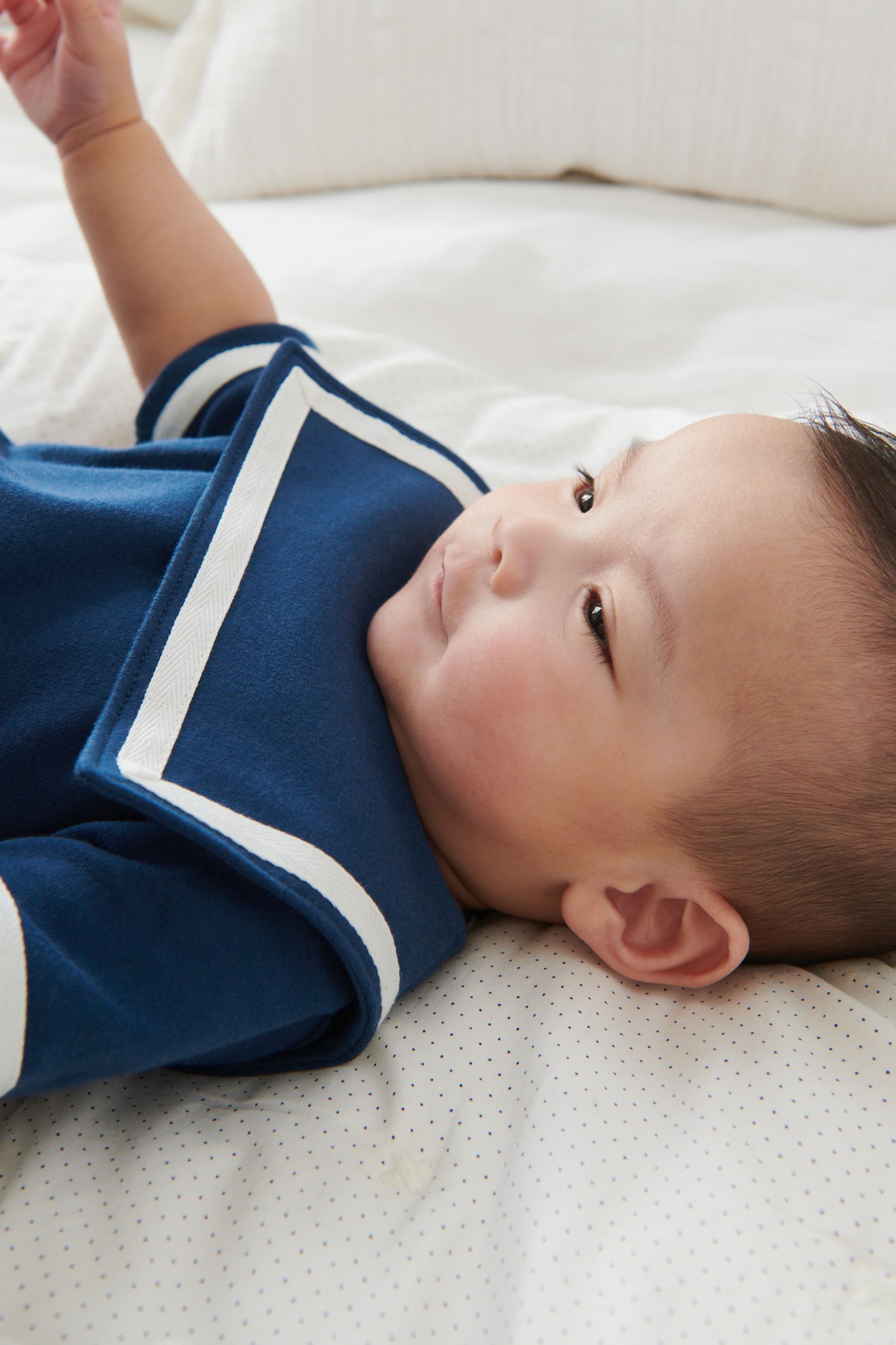 Navy Blue Sailor Single Romper (0mths-3yrs)