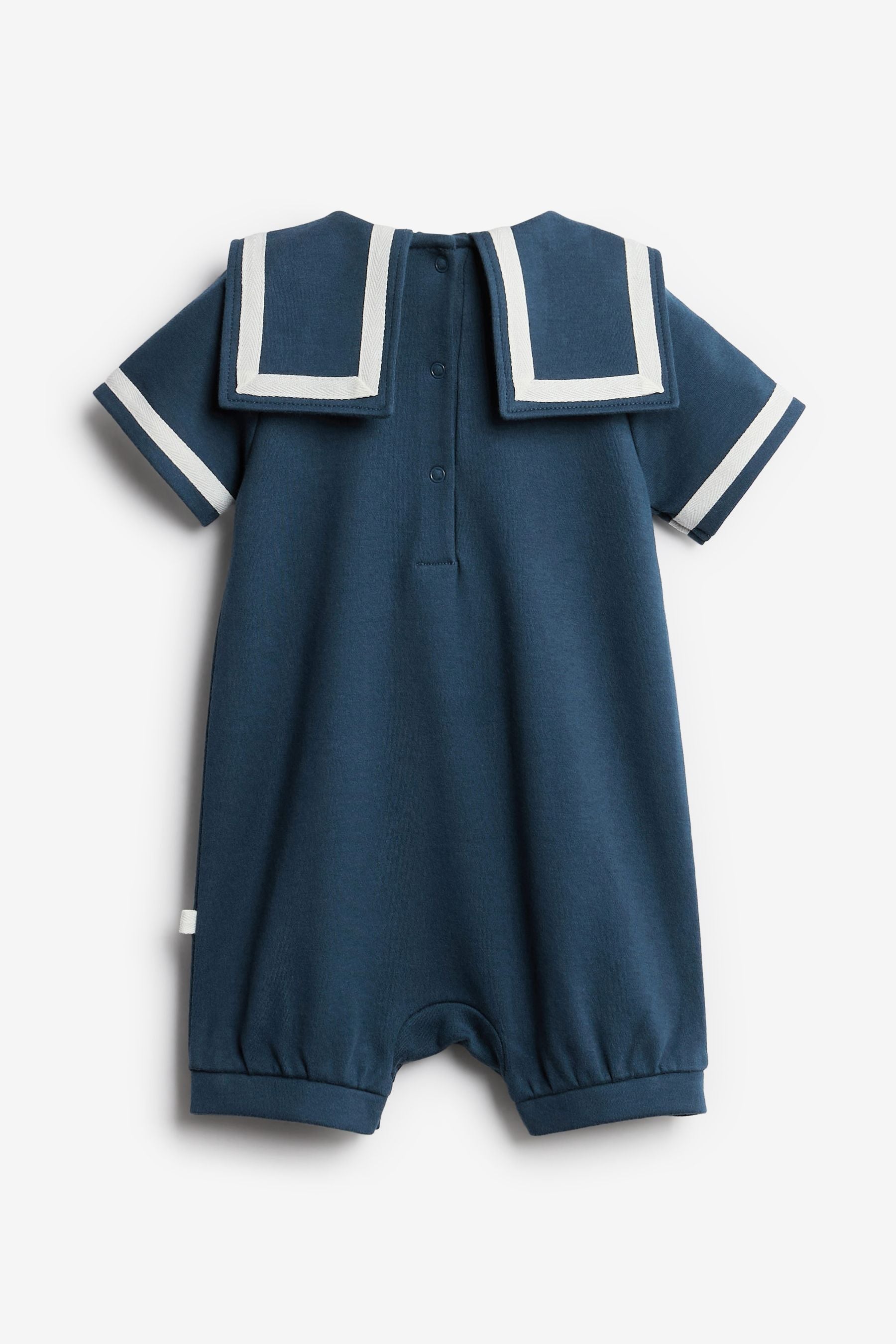 Navy Blue Sailor Single Romper (0mths-3yrs)