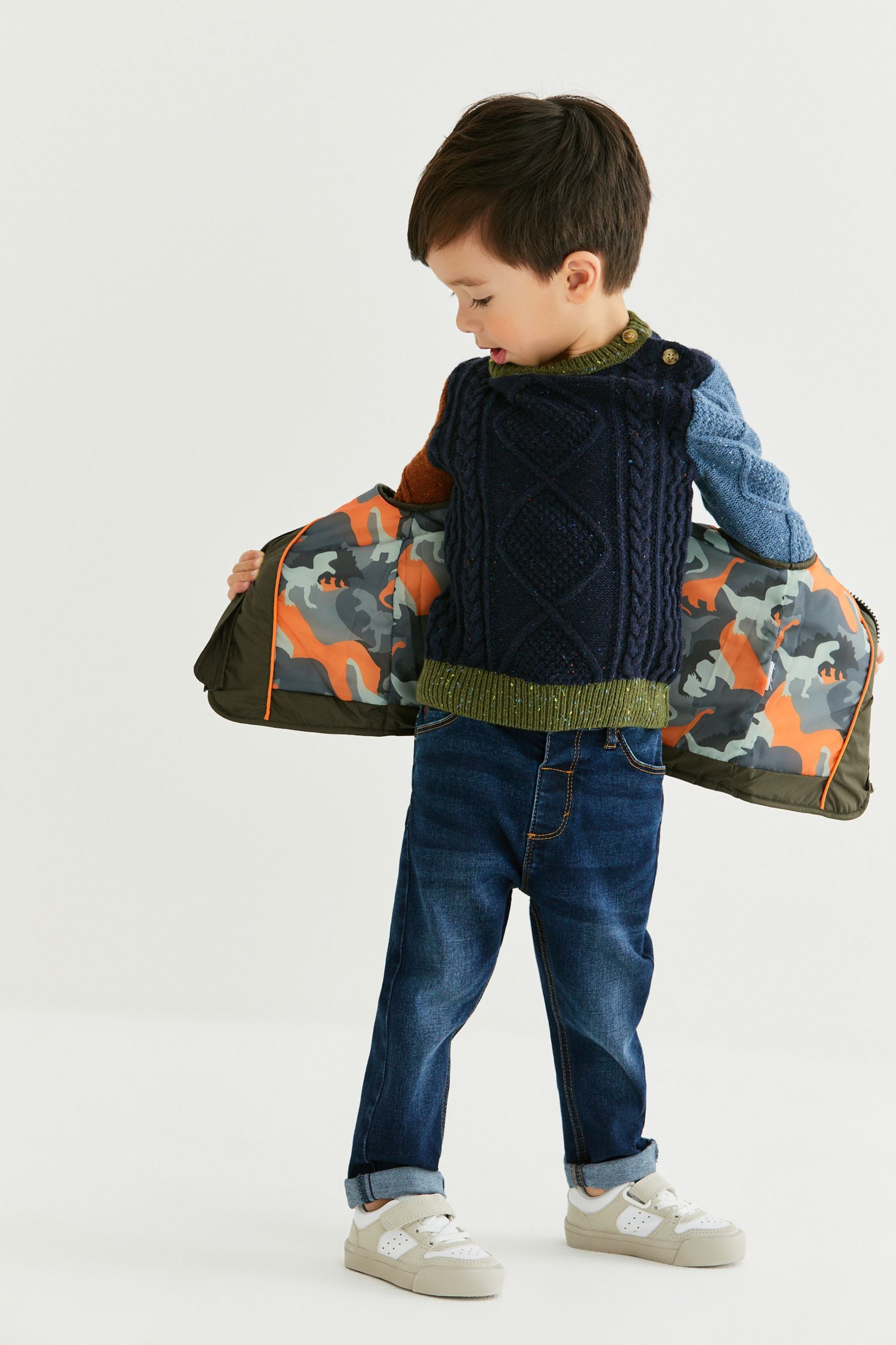 Khaki Green Quilted Gilet (3mths-7yrs)