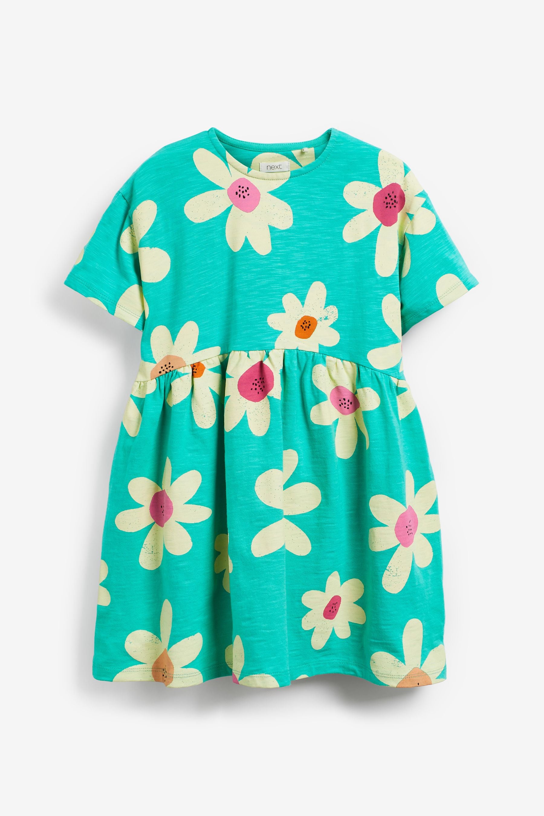 Green Floral Dress (3-16yrs)