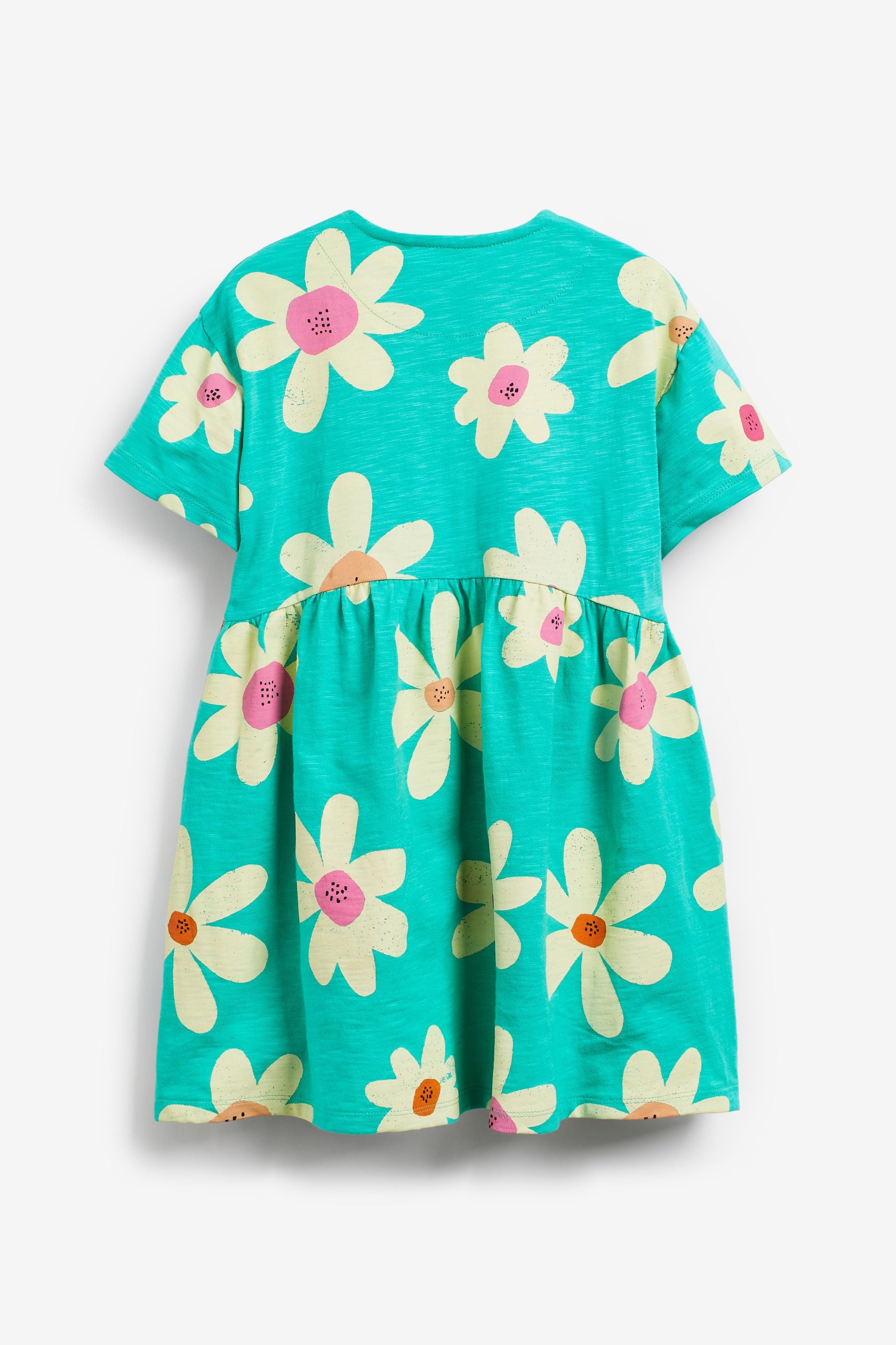 Green Floral Dress (3-16yrs)