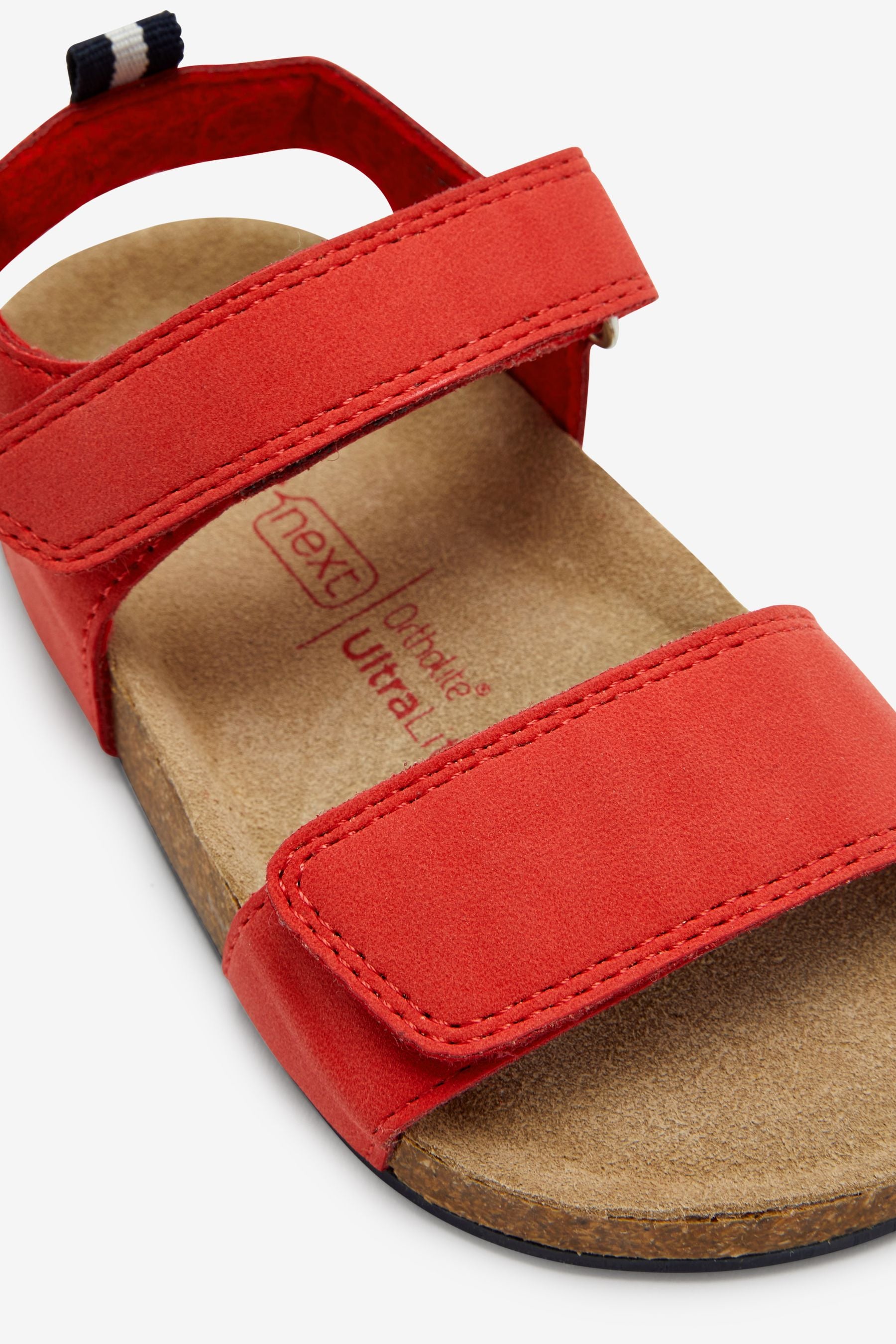 Red Standard Fit (F) Corkbed Comfort Sandals