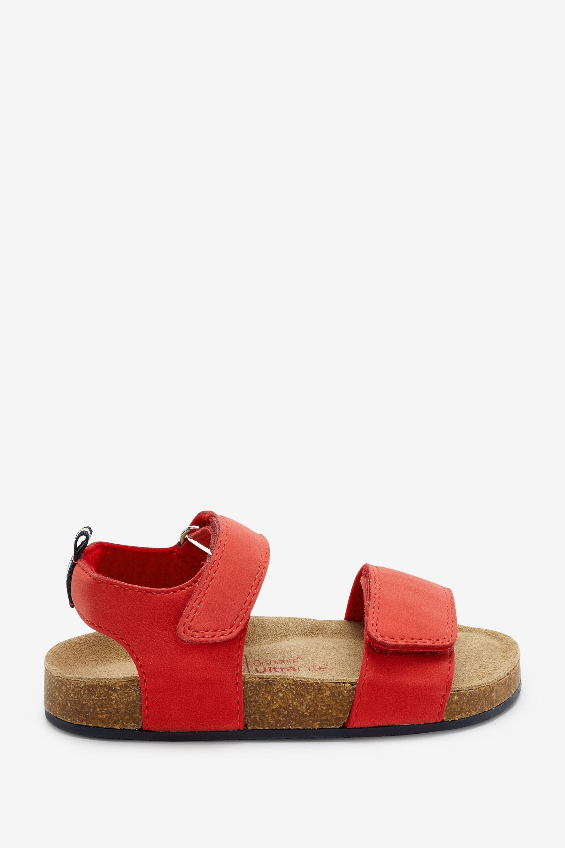 Red Standard Fit (F) Corkbed Comfort Sandals