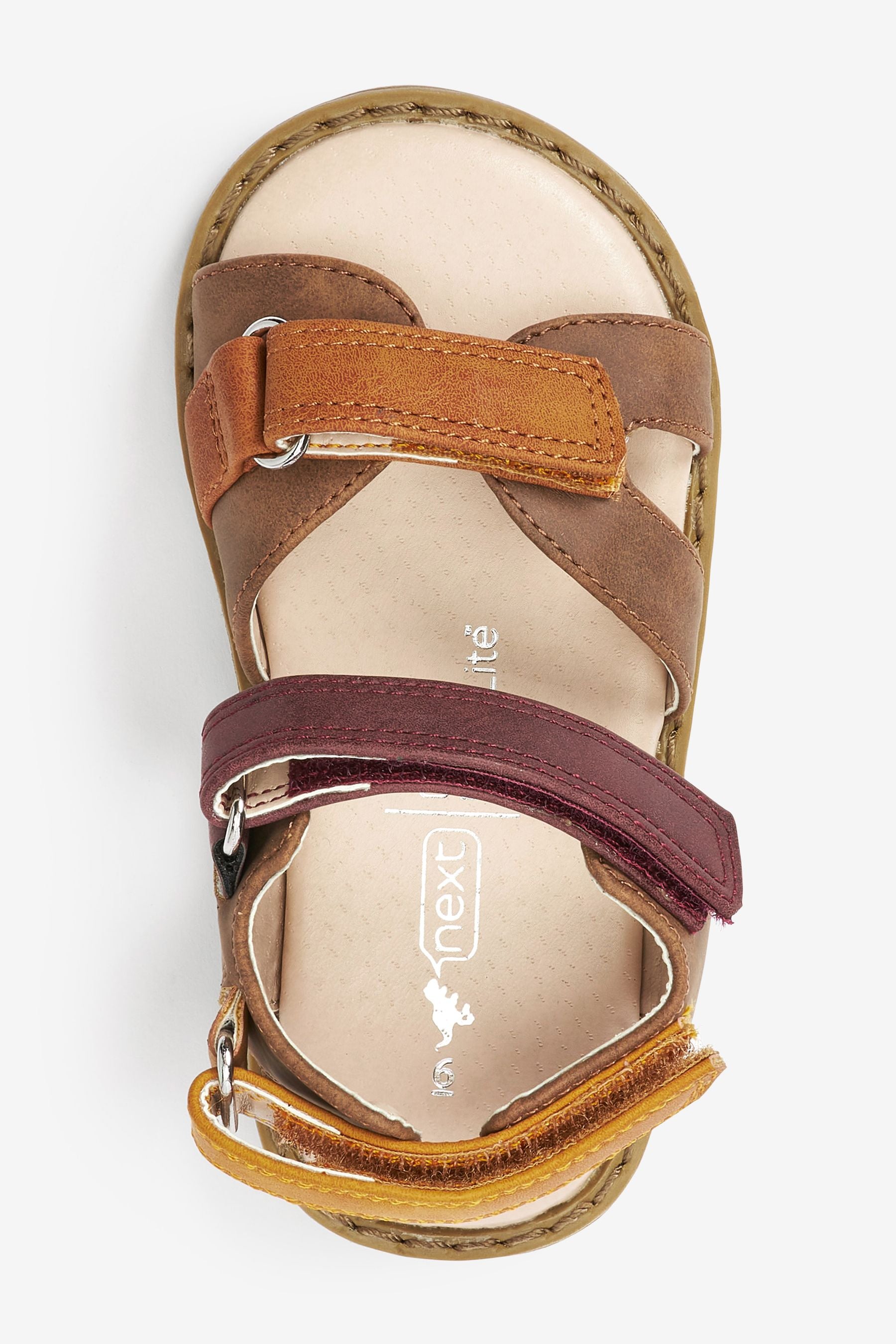 Brown Cross-Over Sandals