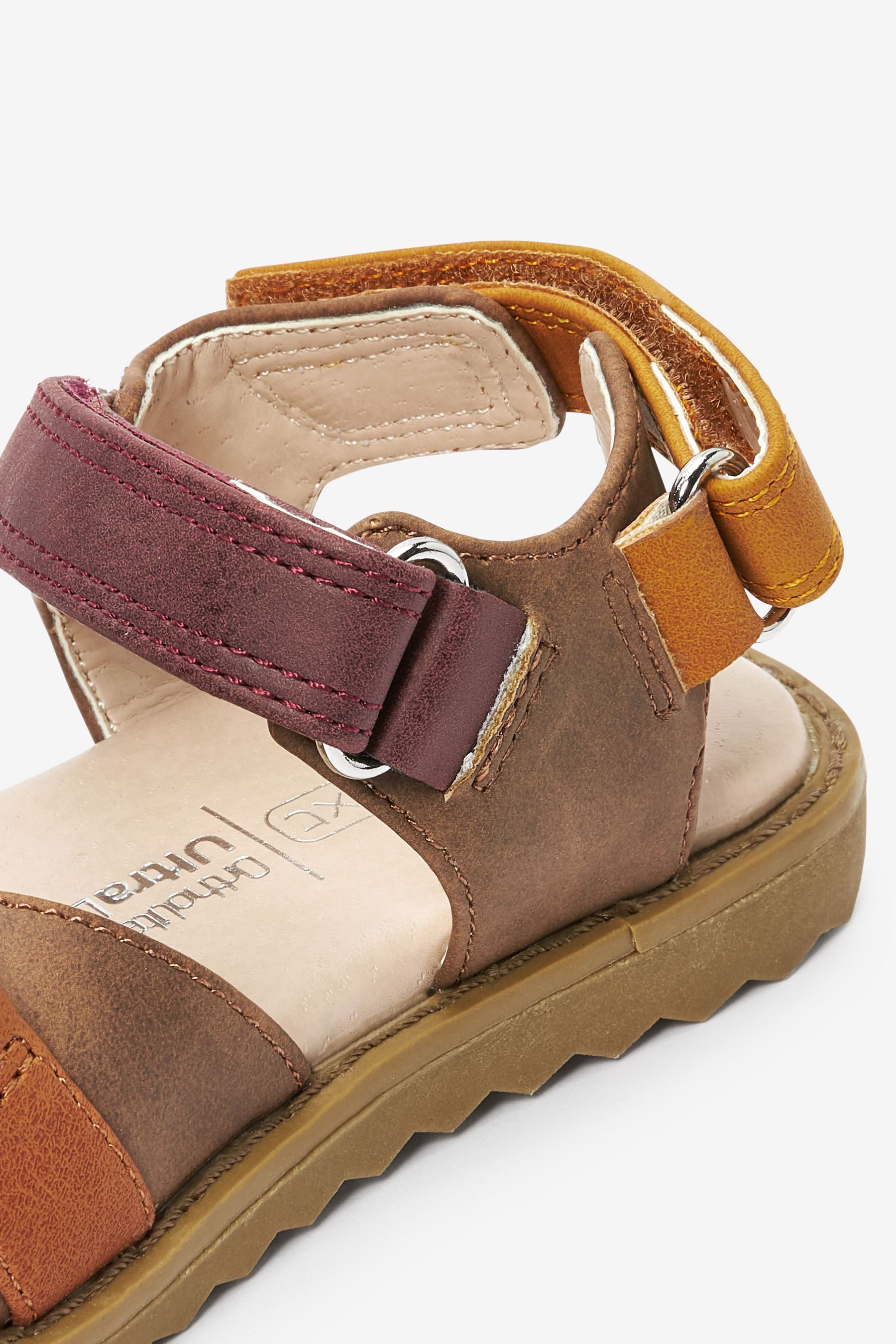 Brown Cross-Over Sandals