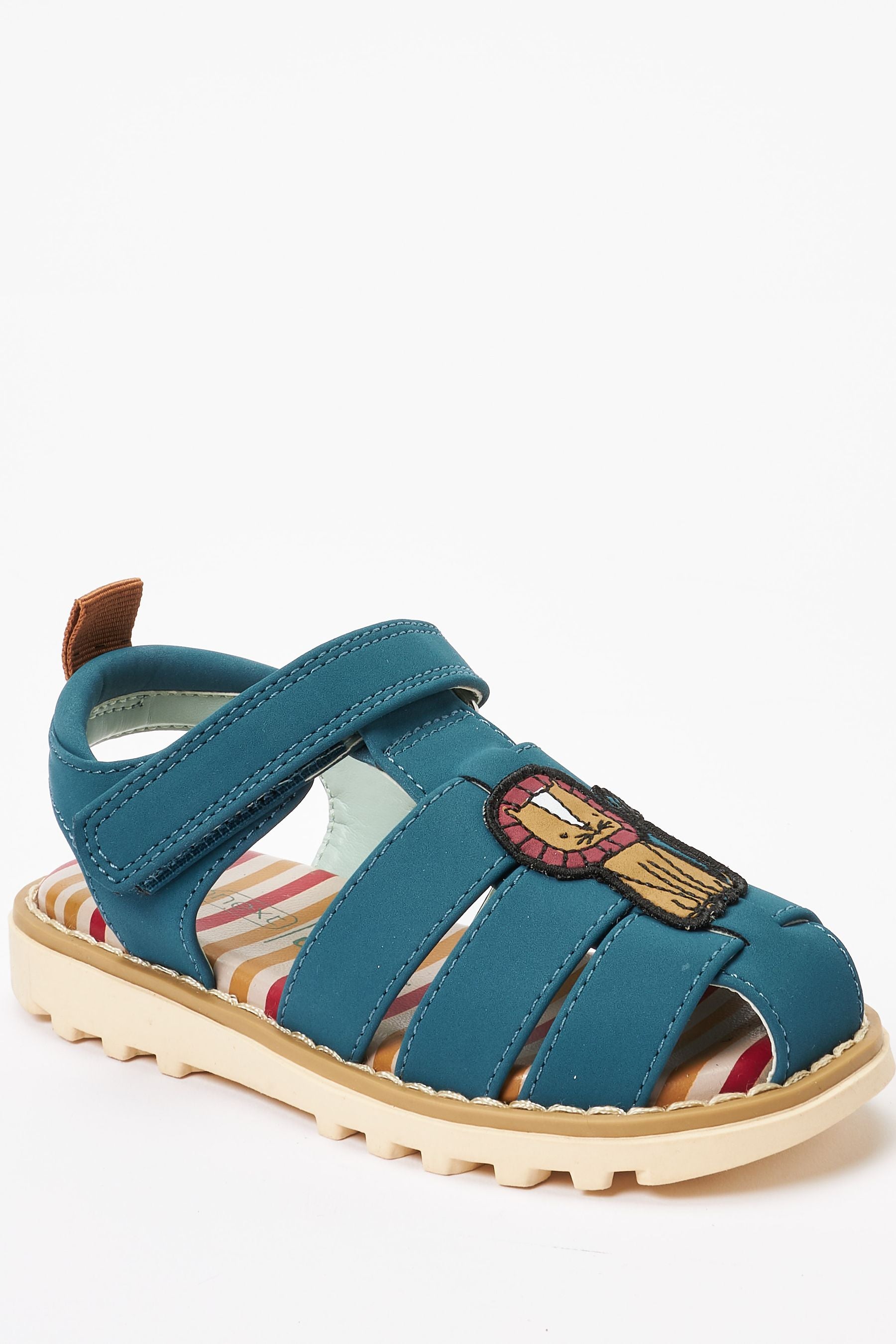 Teal Blue Animal Sandals