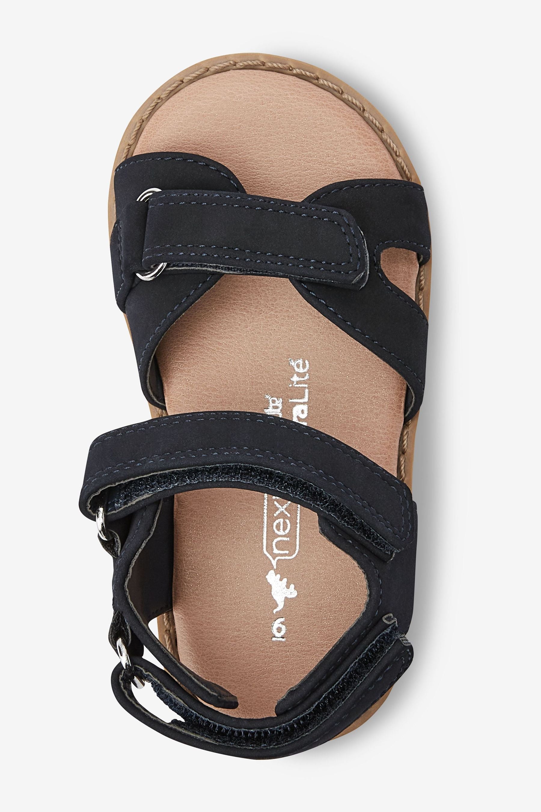 Navy Blue Cross-Over Sandals