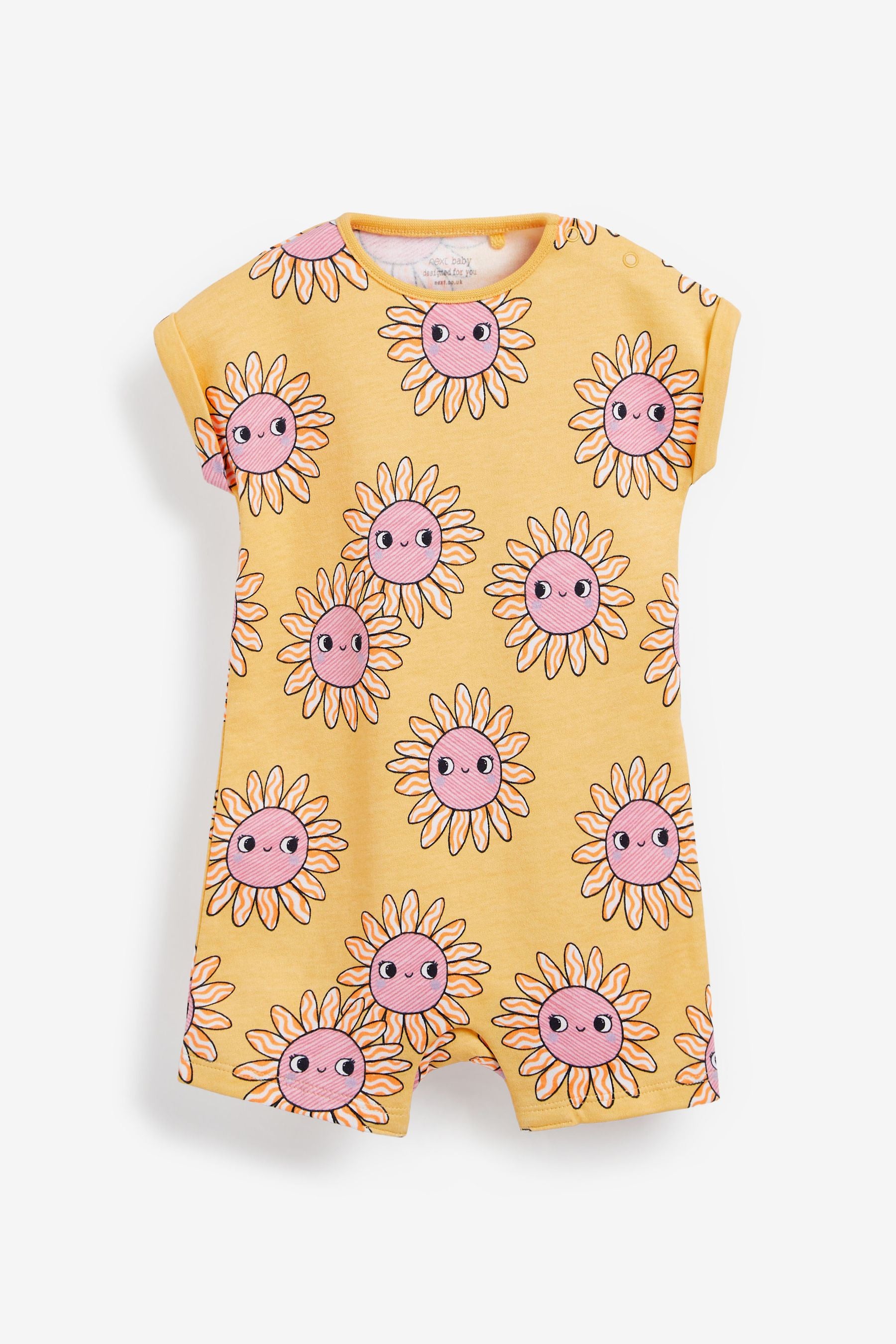 Purple/Yellow Animal 3 Pack Rompers (0mths-3yrs)