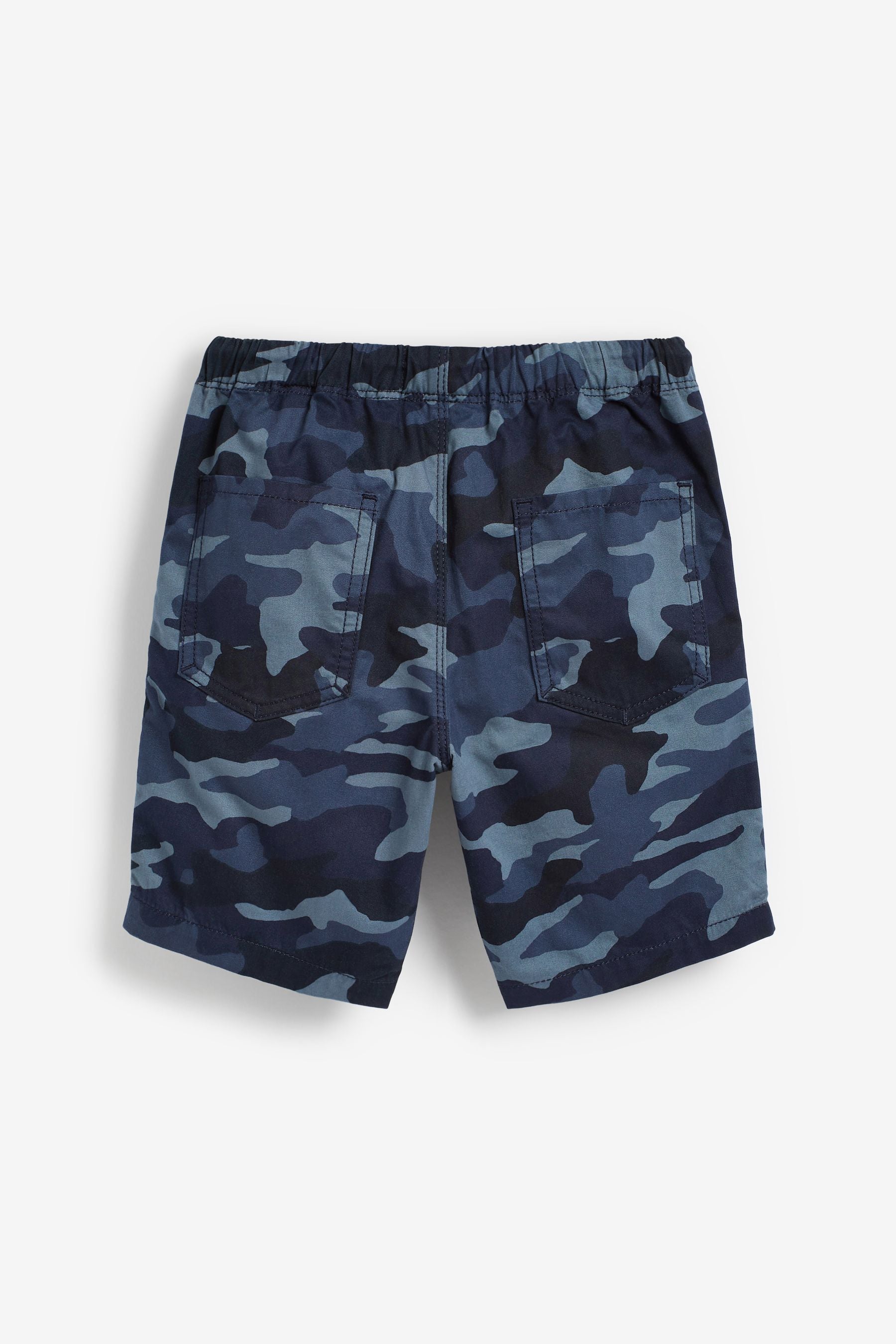 Blue Camo Pull-On Shorts (3-16yrs)