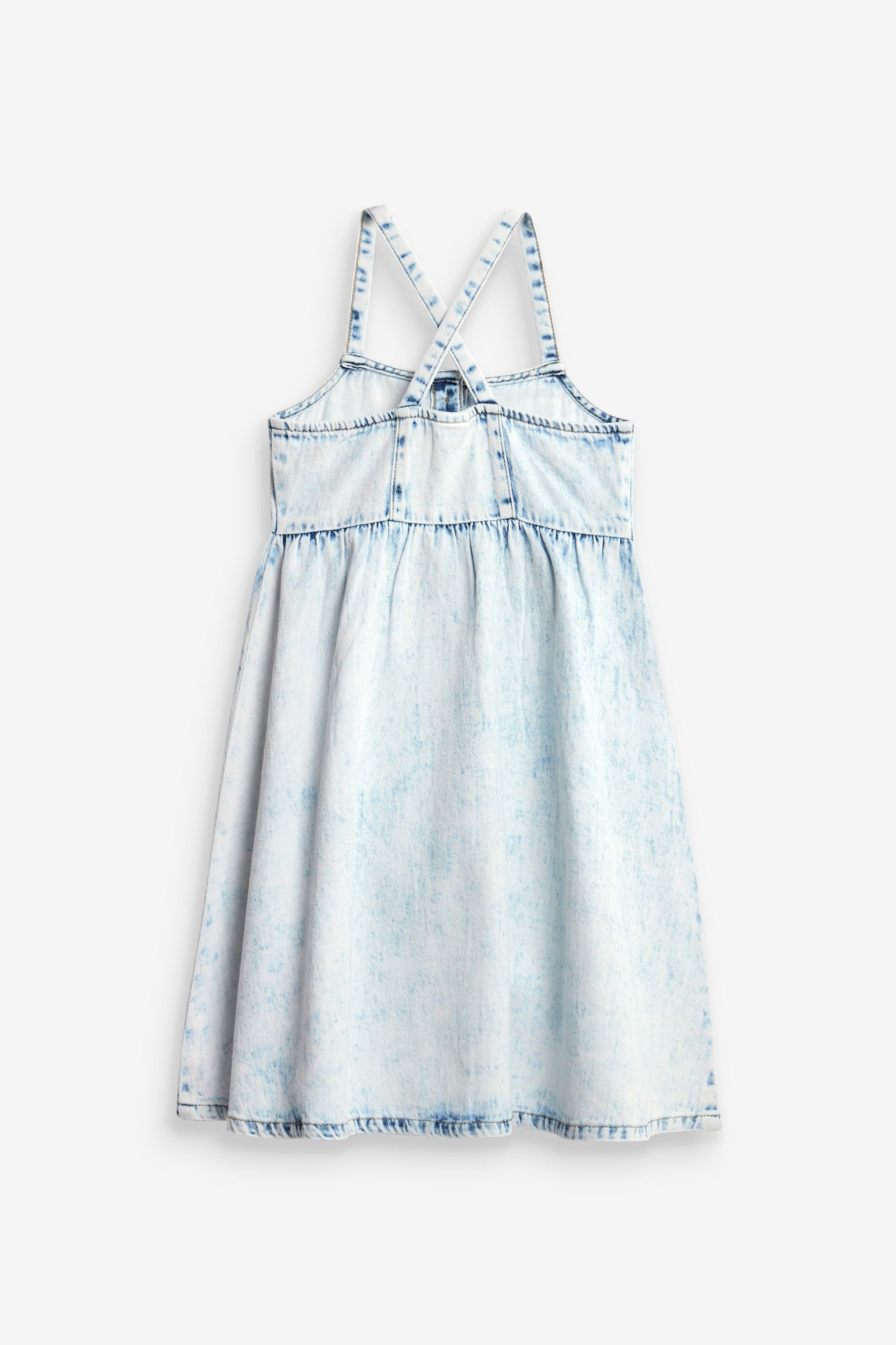 Blue Denim Button Sundress (3-16yrs)