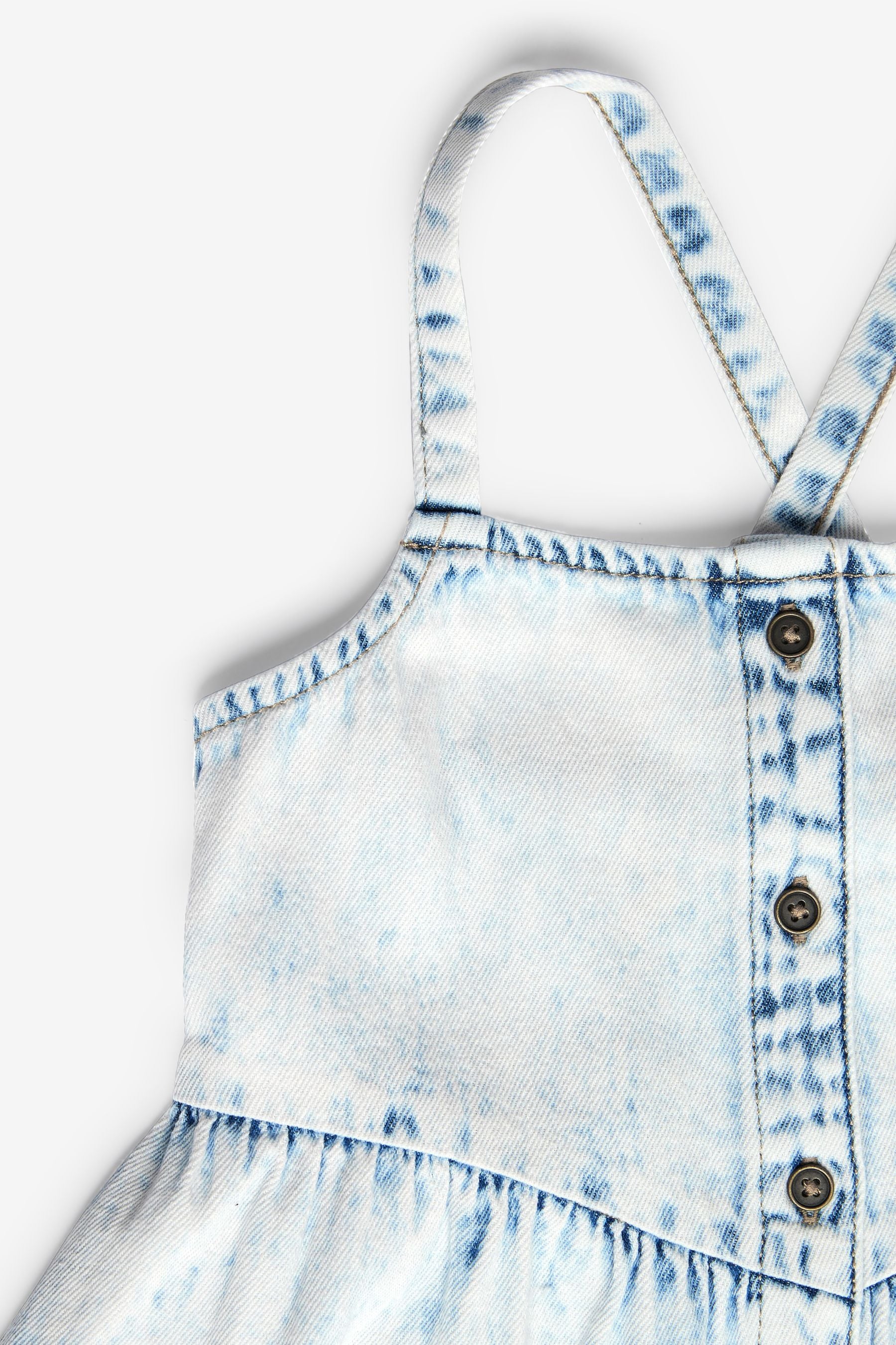 Blue Denim Button Sundress (3-16yrs)