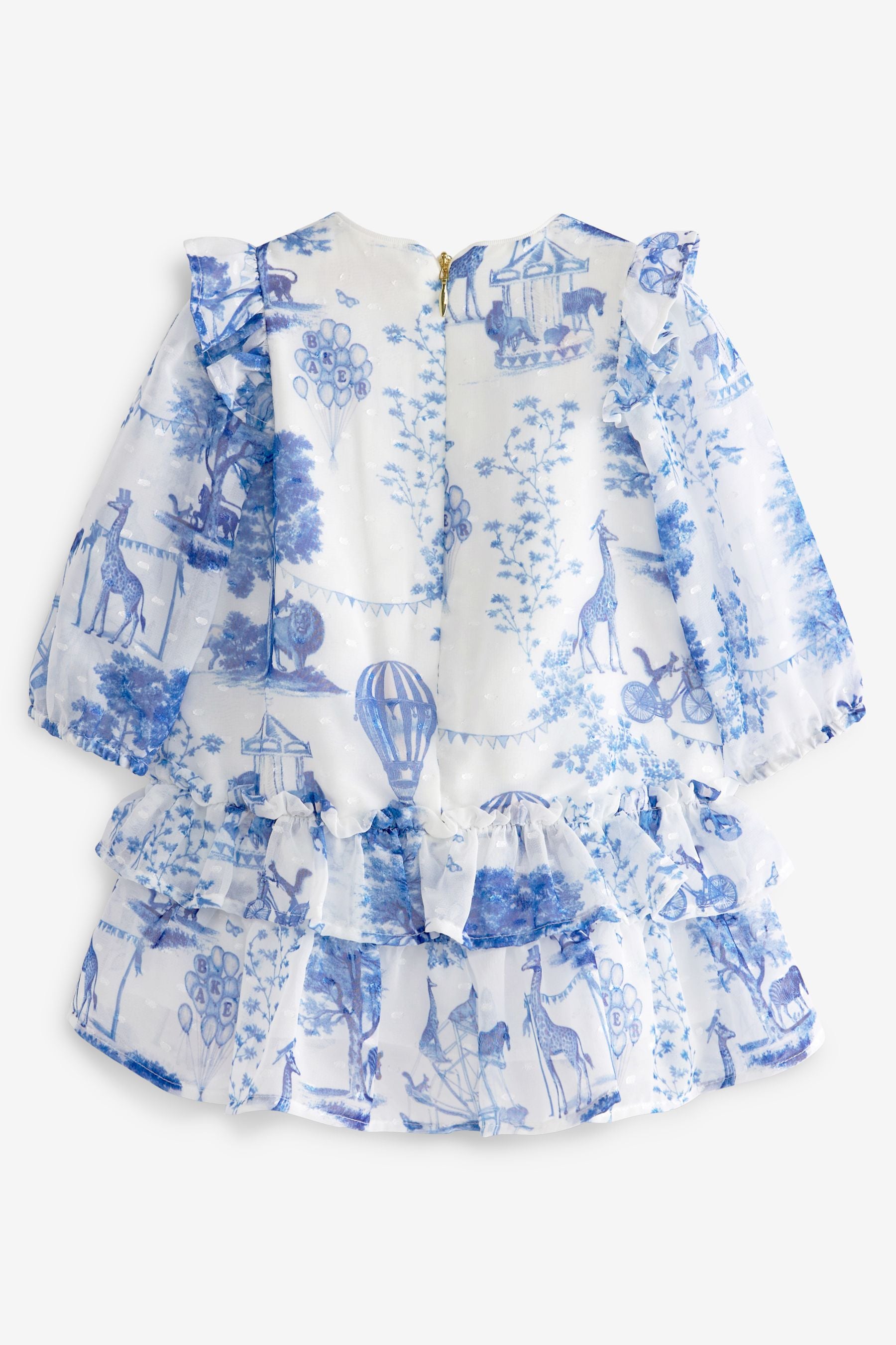 Baker by Ted Baker Girls Blue Chiffon Dress