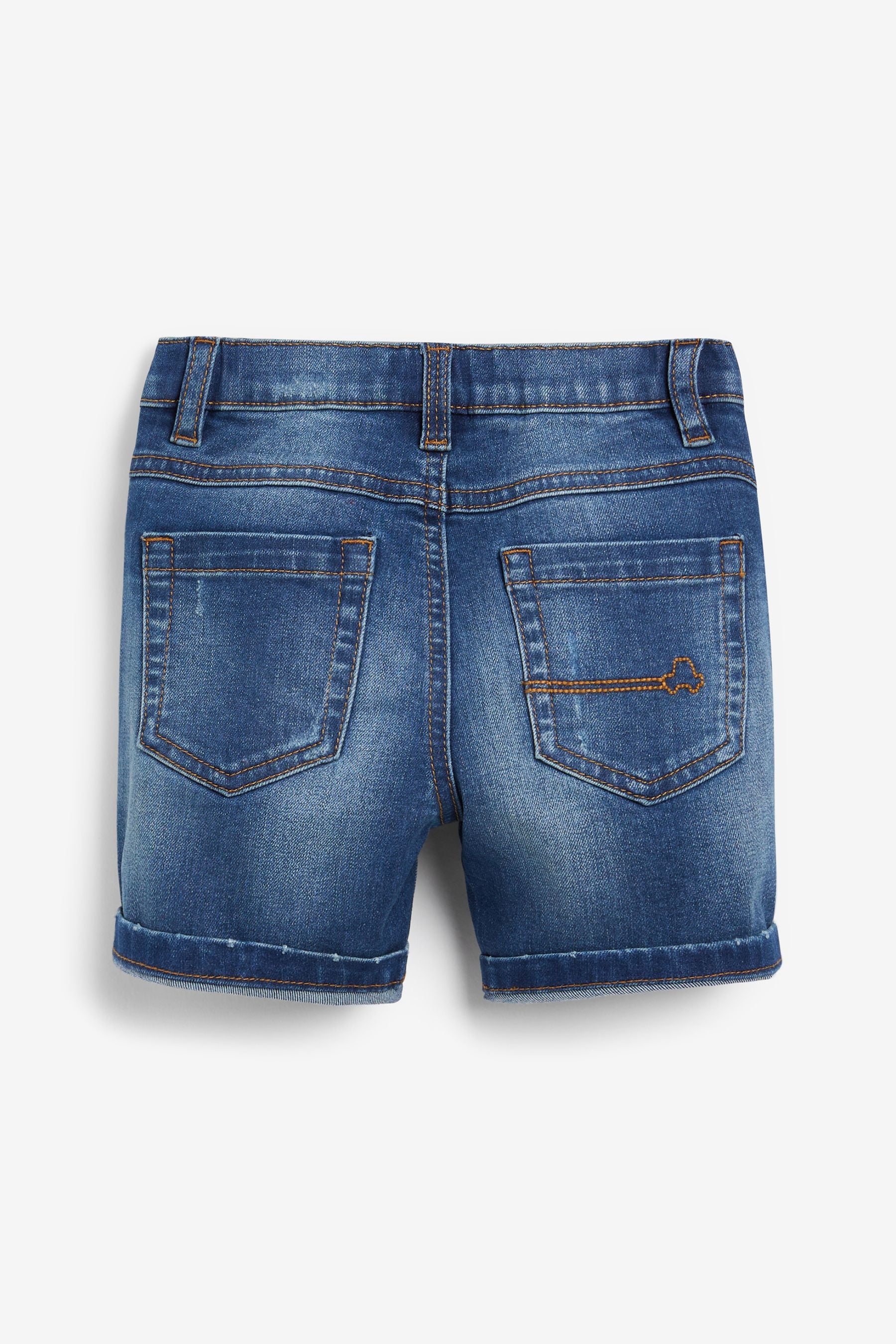 Mid Blue Fire Engine Regular Fit Denim Shorts (3mths-7yrs)