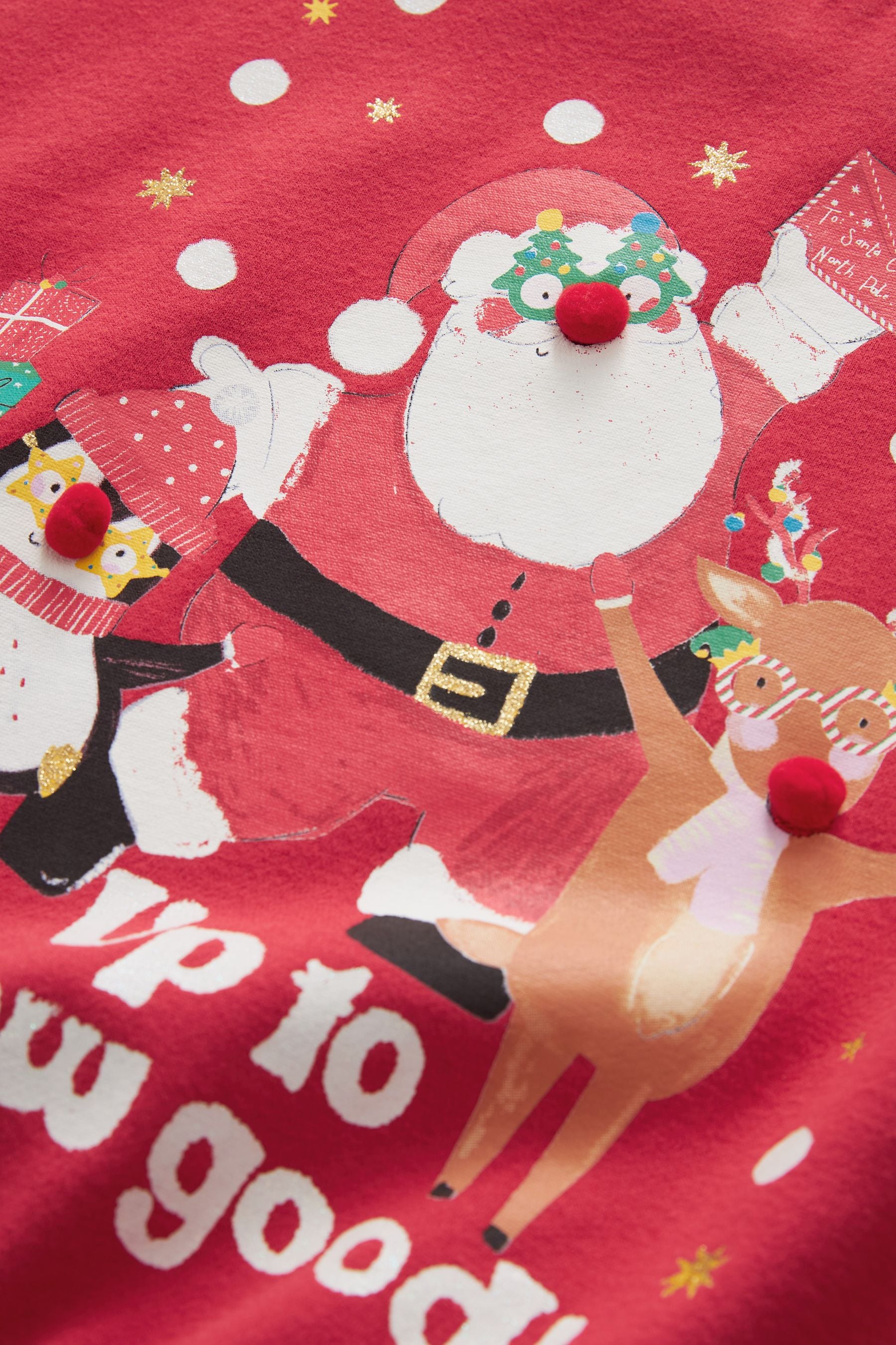 Red Santa Christmas Sweatshirt Jumper (3-16yrs)