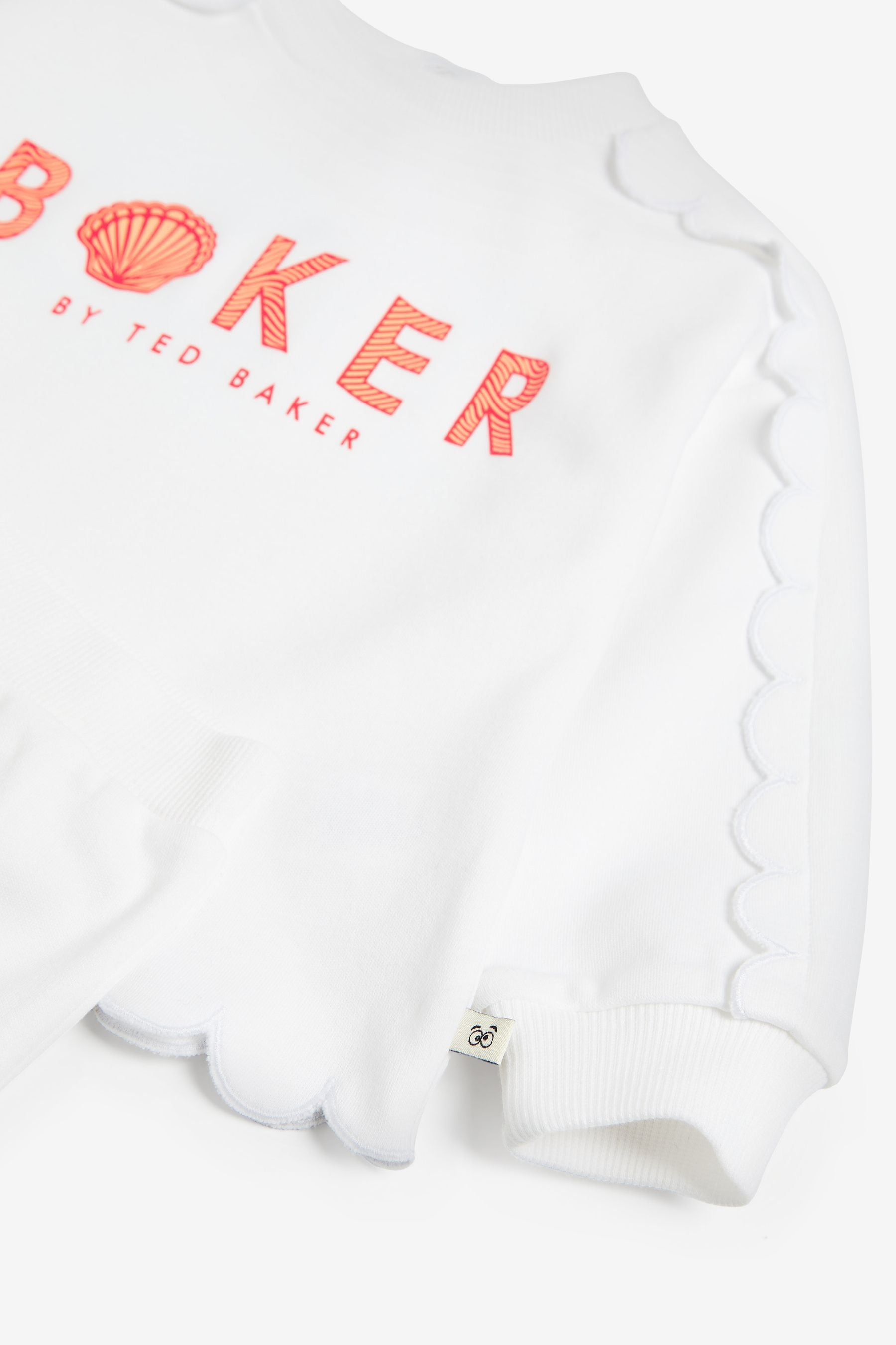 White Baker by Ted Baker White Sweatshirt and Shorts Set