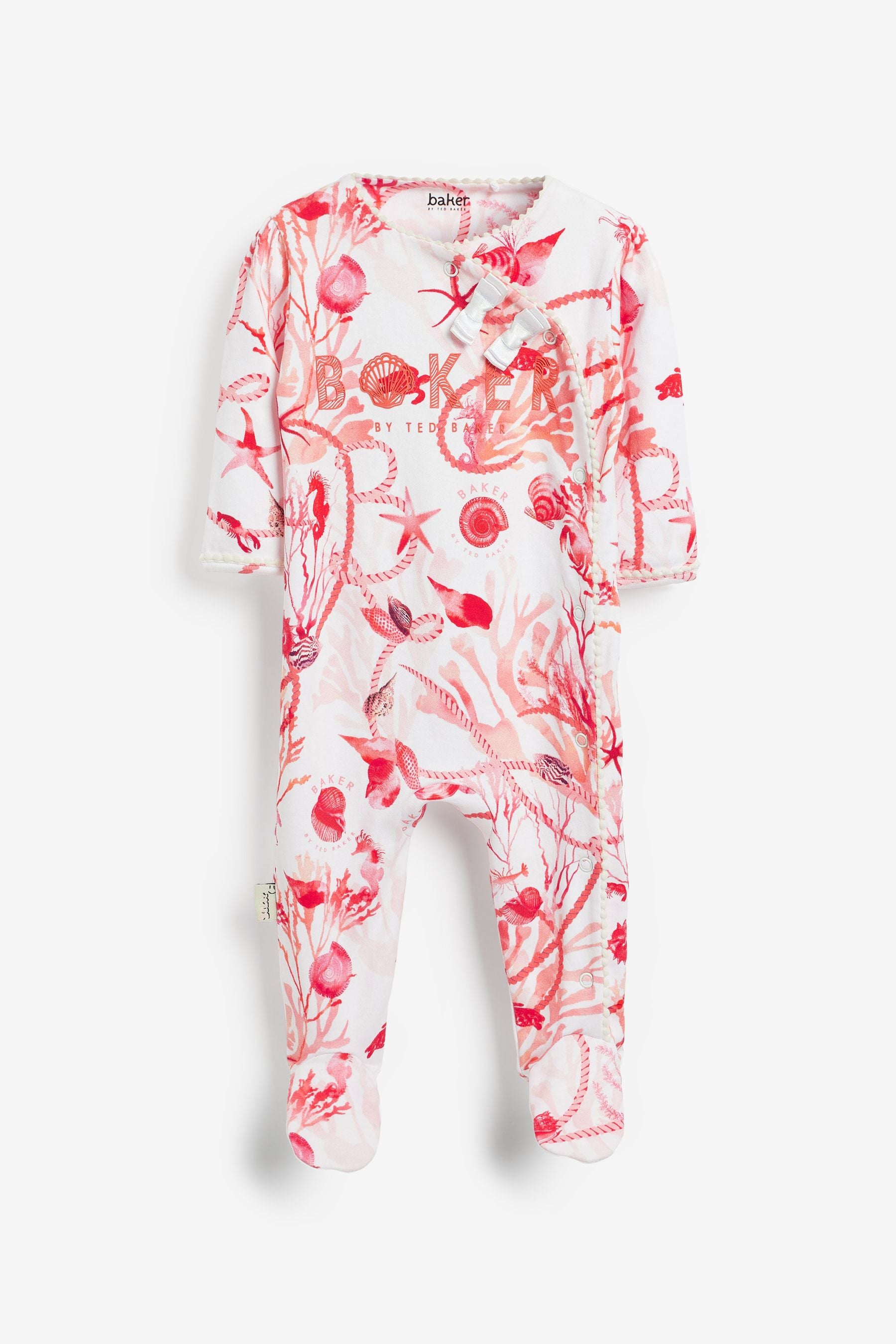 Baker by Ted Baker White Shell Sleepsuit