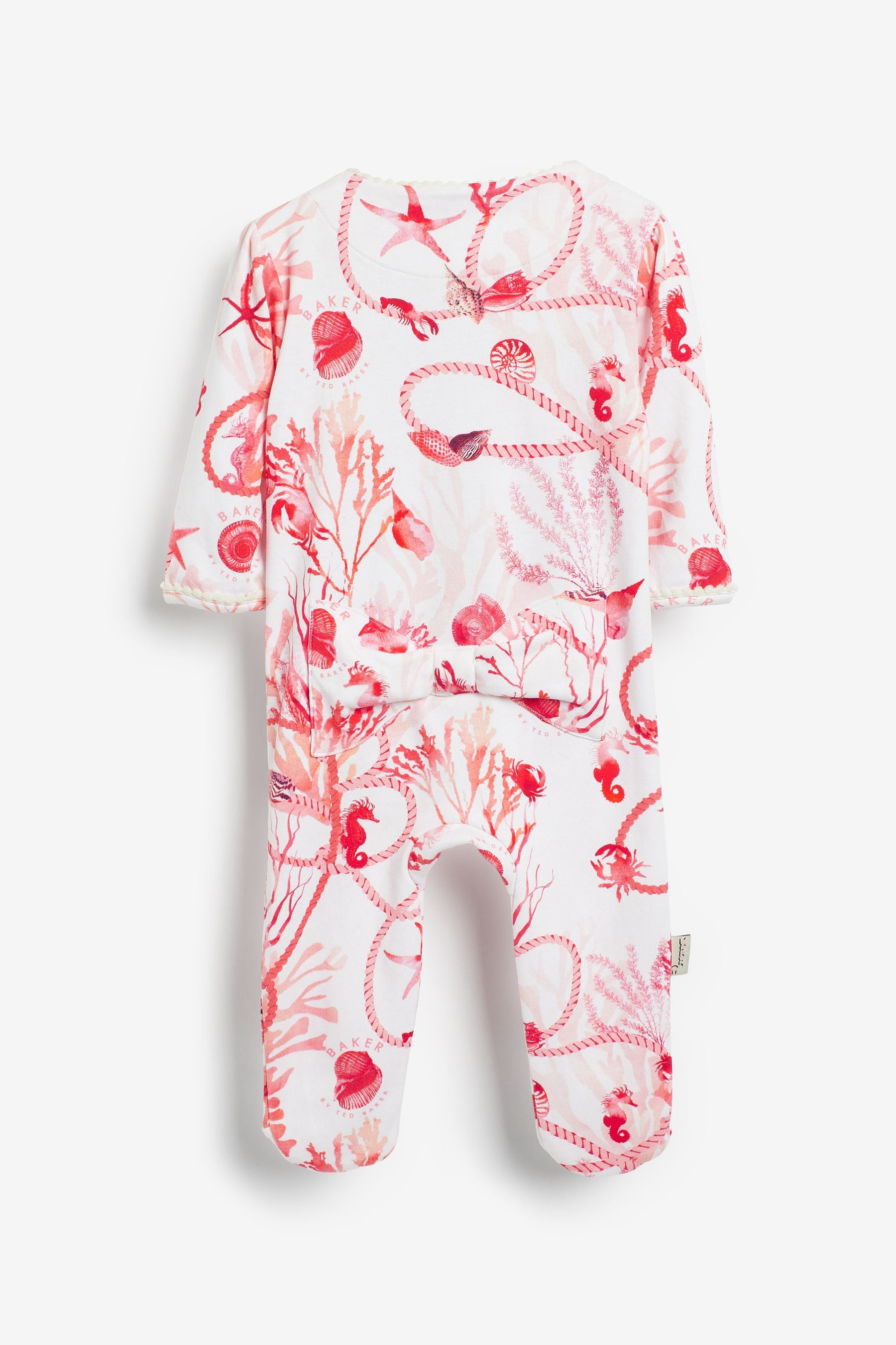 Baker by Ted Baker White Shell Sleepsuit